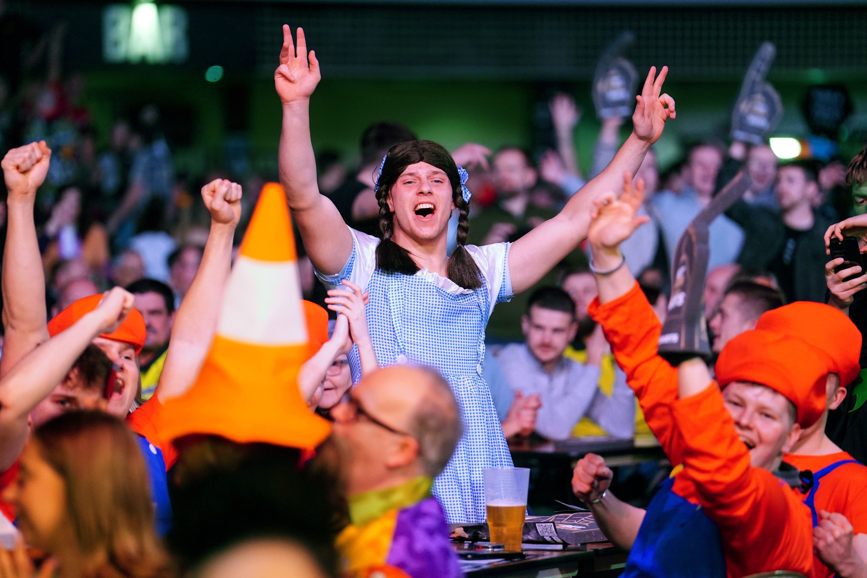 Fans enjoy the atmosphere in Cardiff’s Utilita Arena