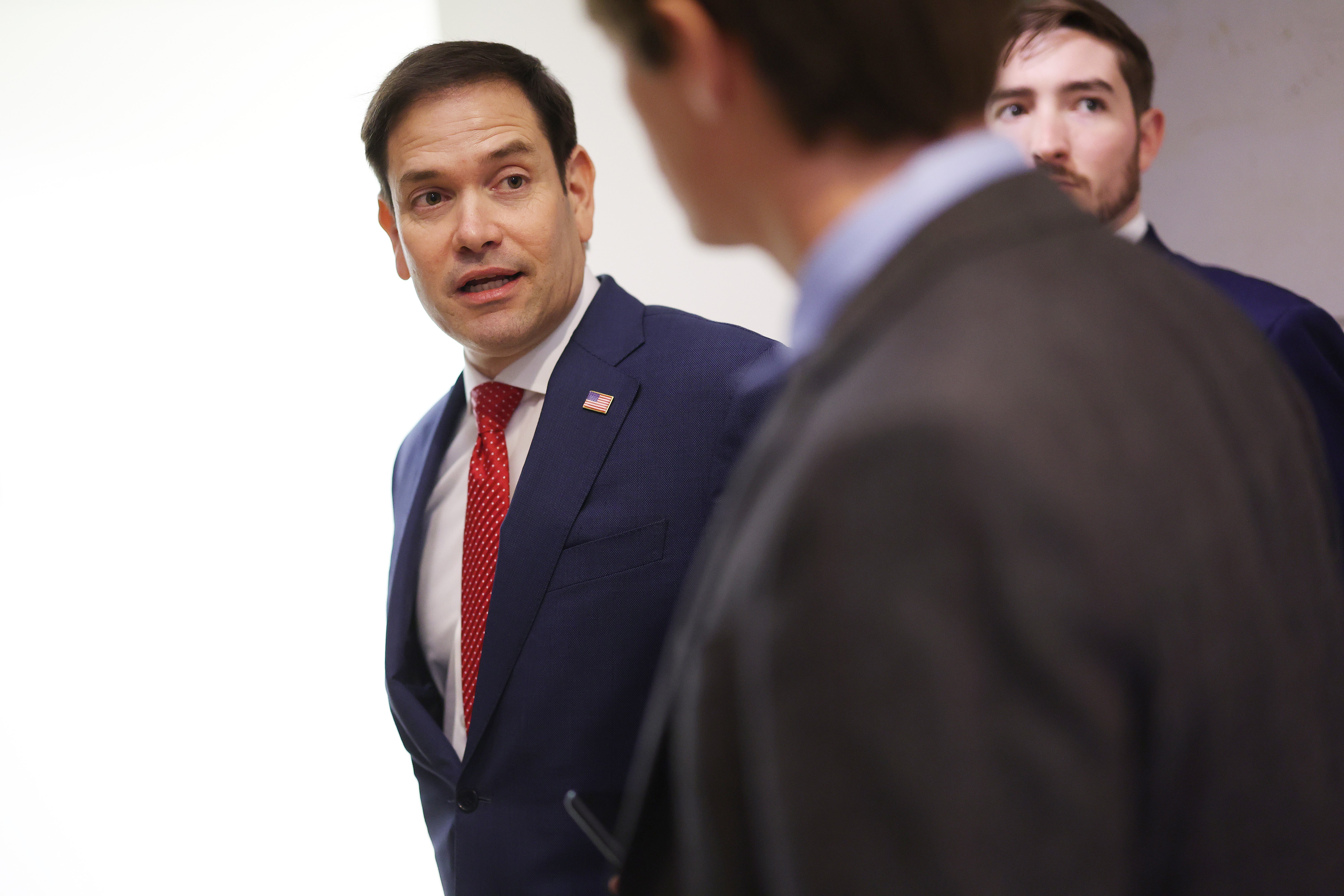 Marco Rubio is seen on Capitol Hill. The Florida senator is thought to be near the top of Donald Trump’s shortlist for VP