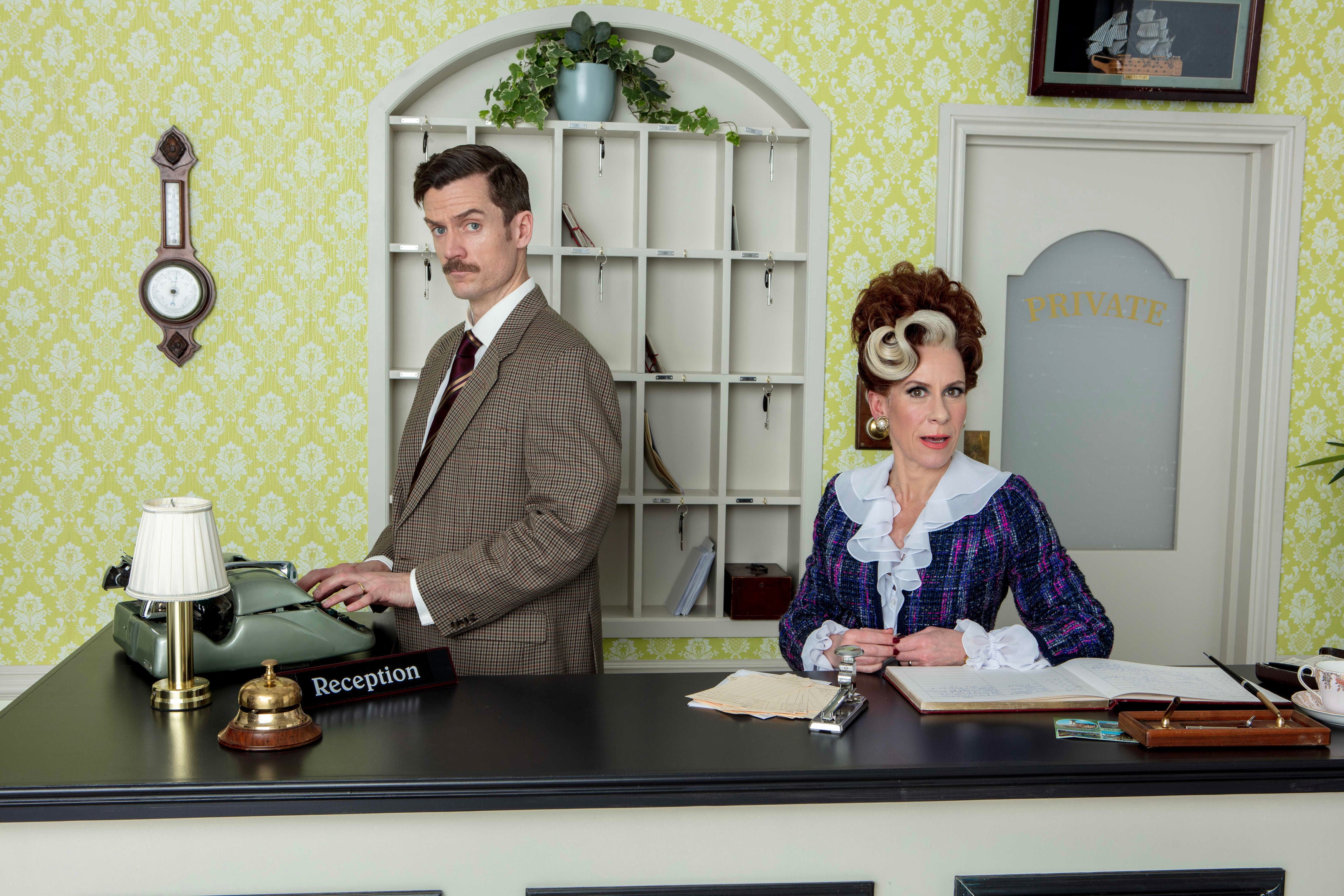 Fawlty Towers – Adam Jackson-Smith as Basil, and Anna-Jane Casey as Sybil