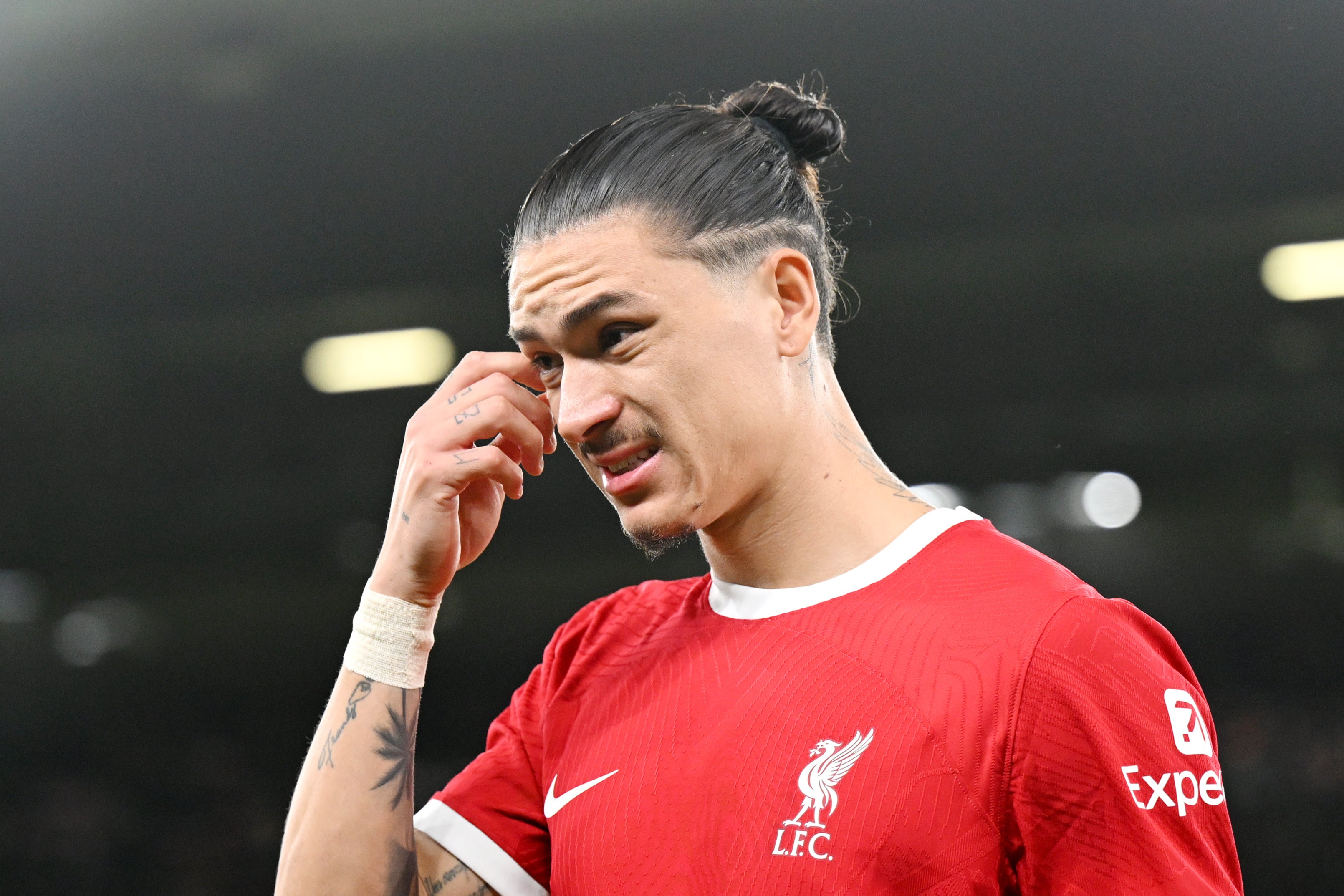 Darwin Nunez a doubt for Liverpool’s trip to Arsenal after playing through injury