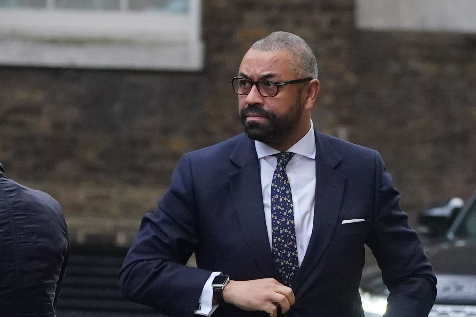 Home Secretary James Cleverly has requested an emergency cash payment after overspend on asylum hotels (Victoria Jones/PA)