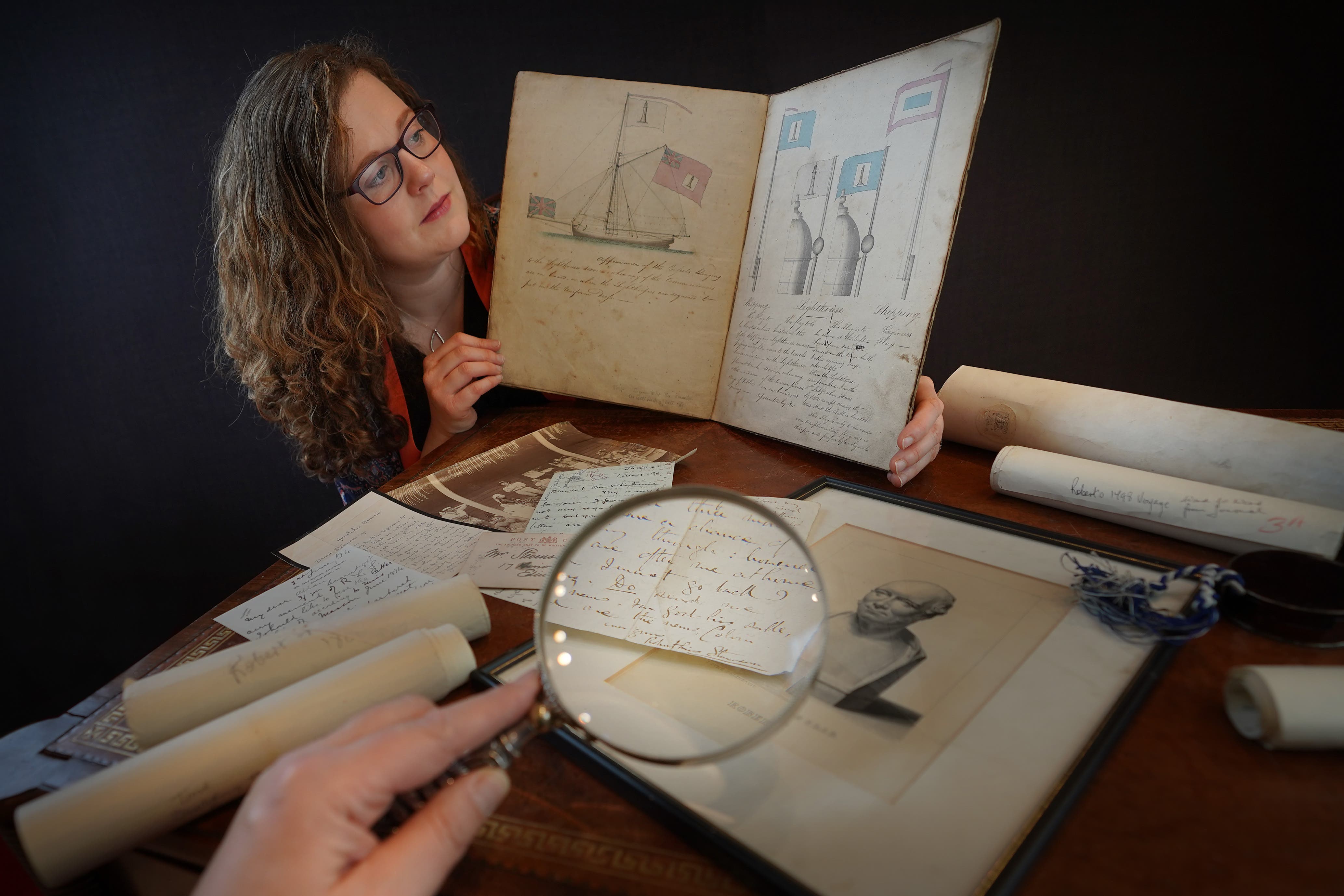 The collection includes coloured sketches (Stewart Attwood/Lyon & Turnbull/PA)