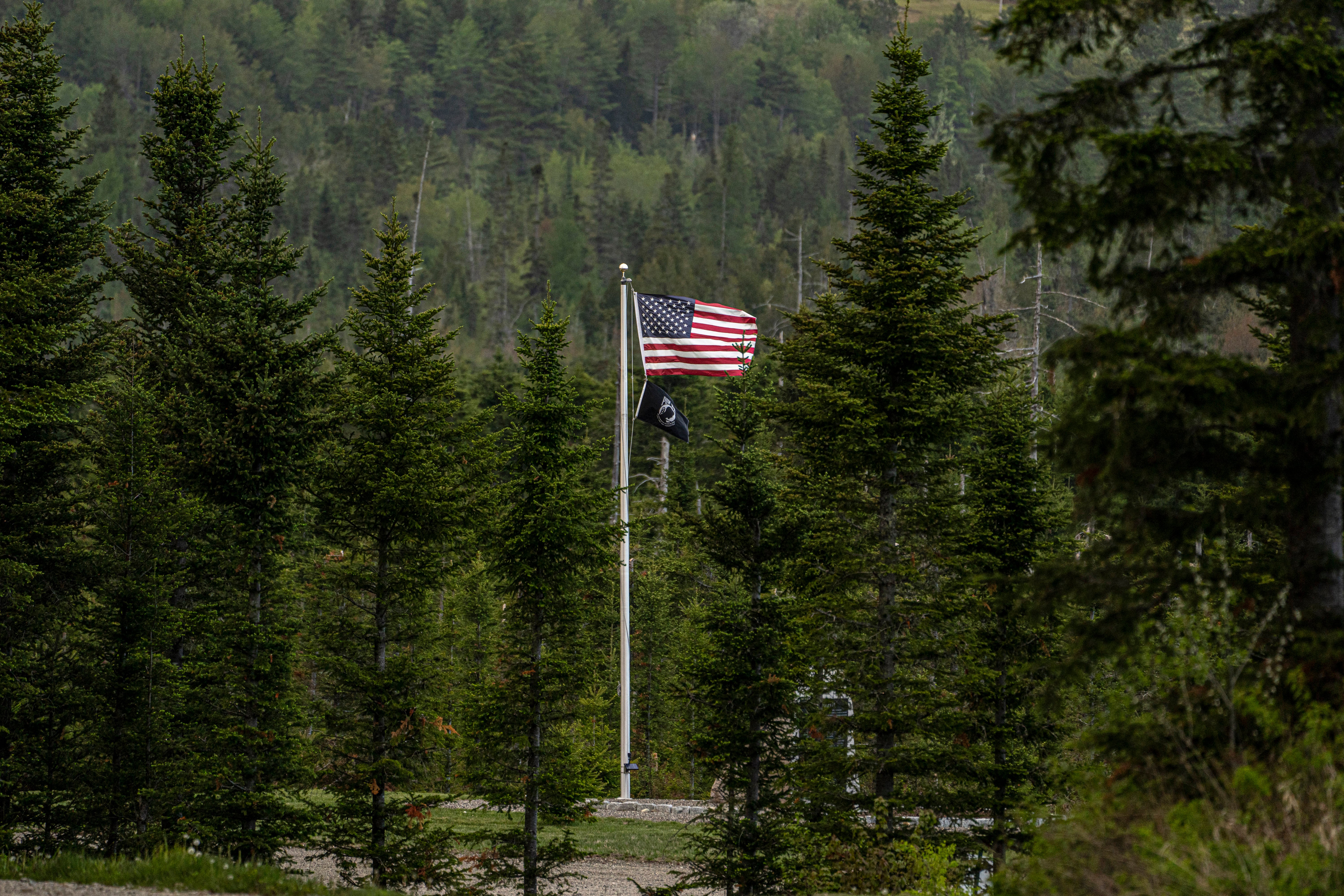 America Divided The Flagpole Town