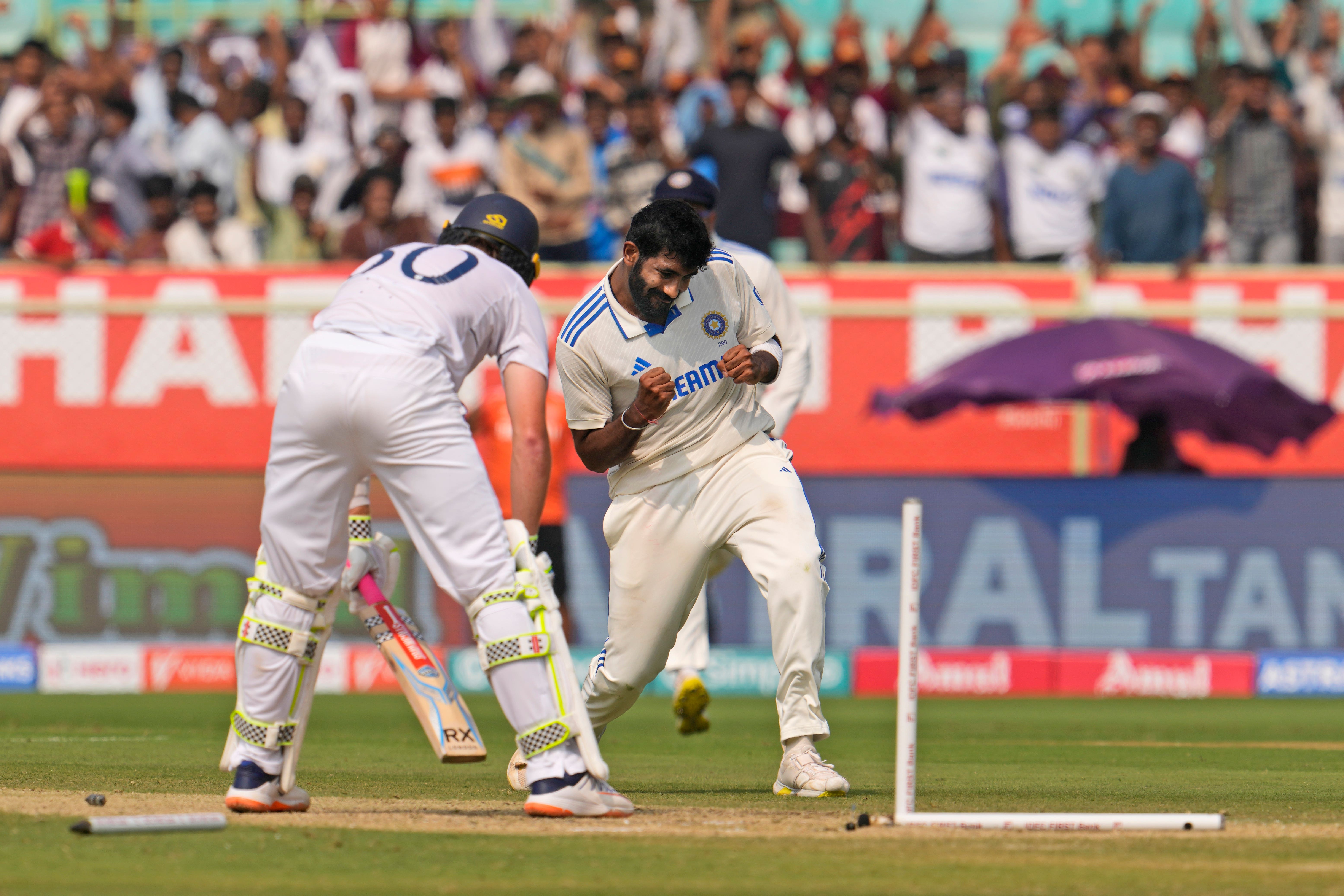 Jasprit Bumrah was at his brilliant best in the second session (Manish Swarup/AP)