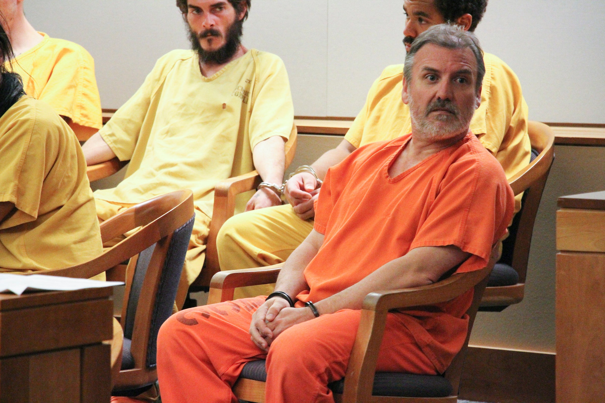 Brian Steven Smith sits in a courtroom in Anchorage, Alaska, Oct. 21, 2019