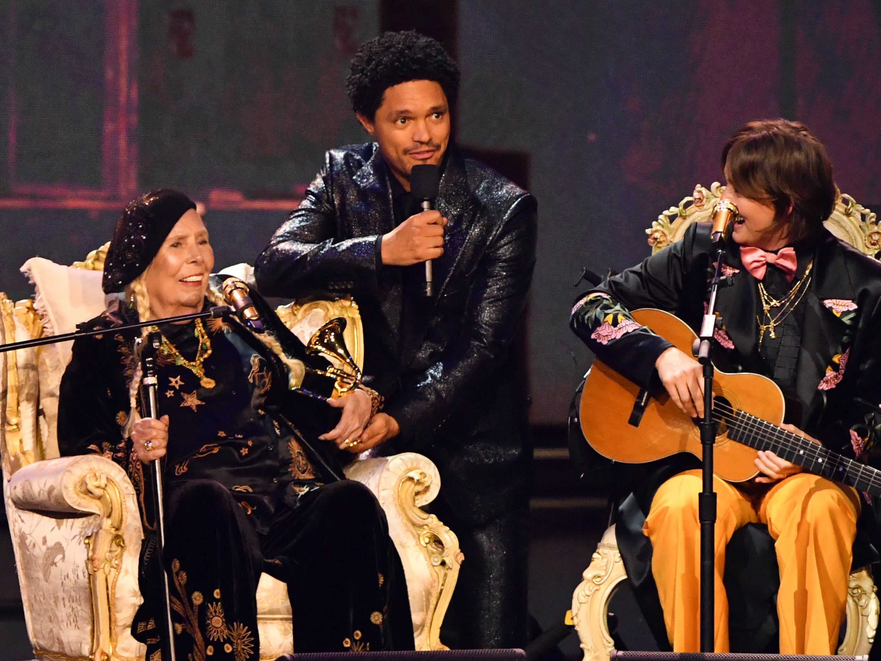 Trevor Noah with Joni Mitchell