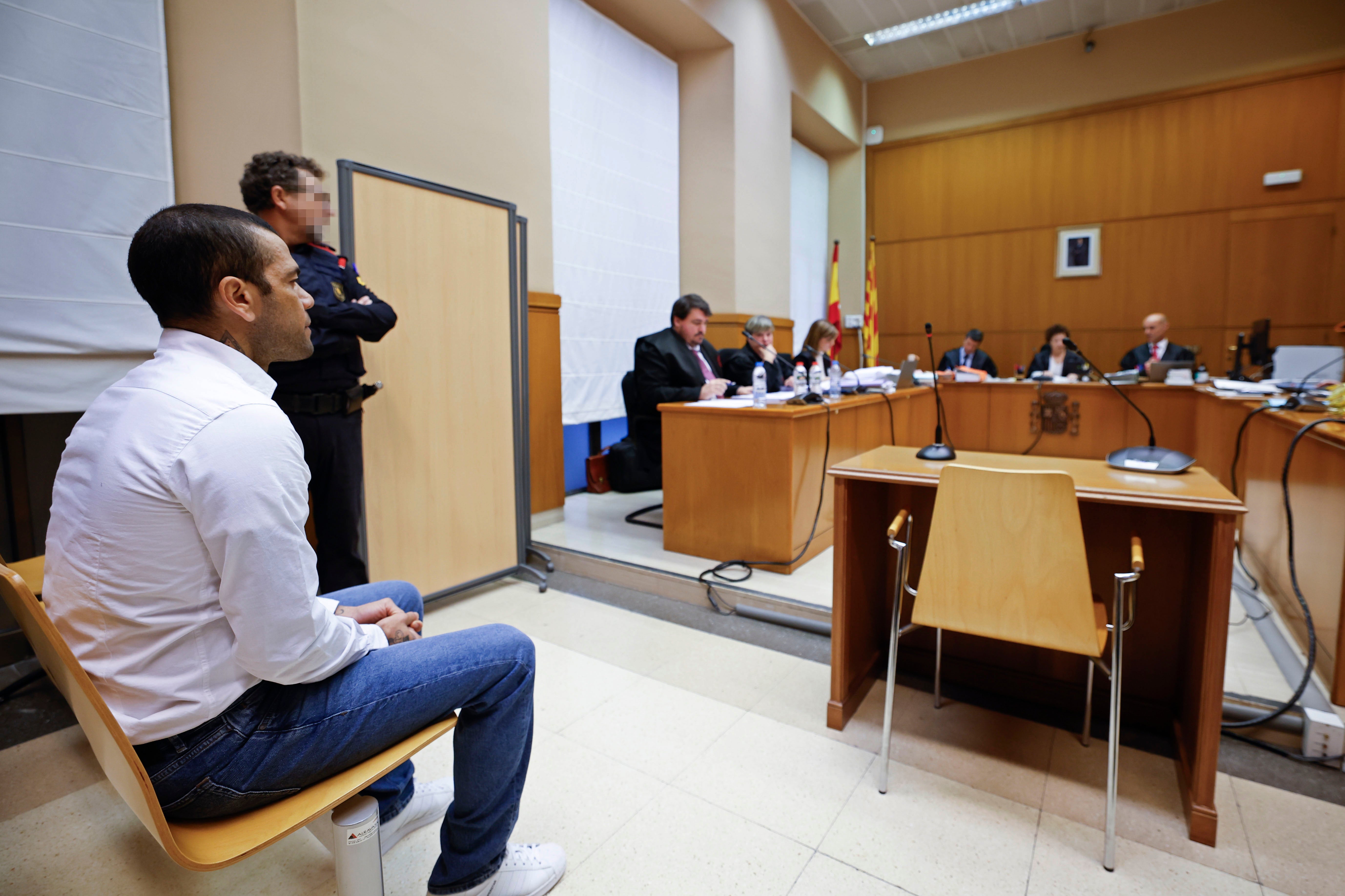 Dani Alves in the Provincial Court of Barcelona