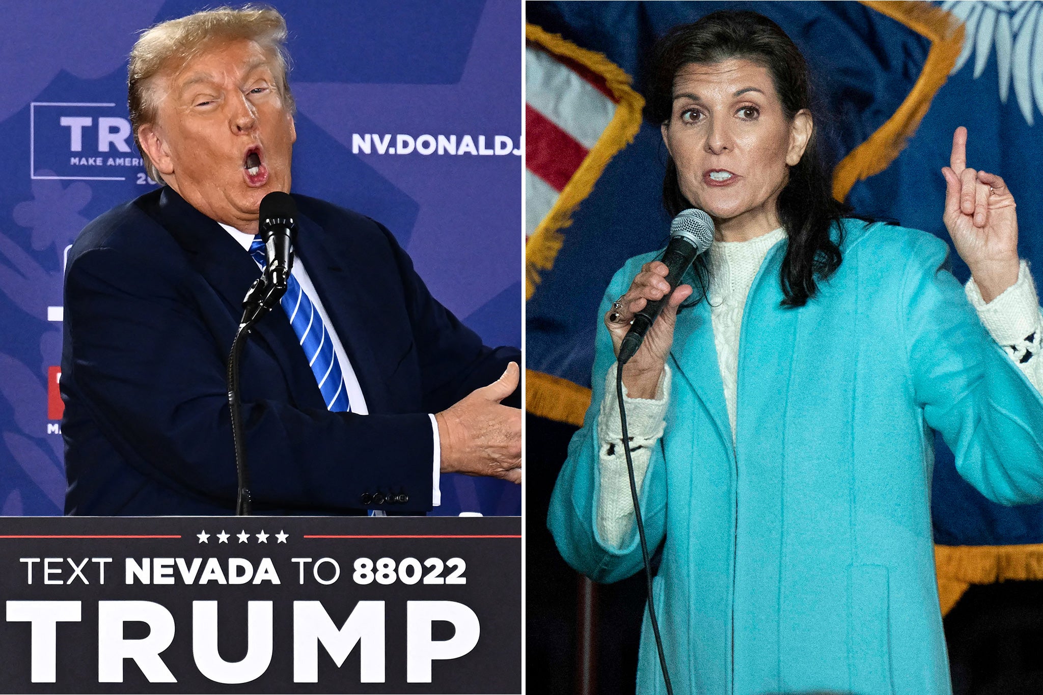 Donald Trump and Nikki Haley