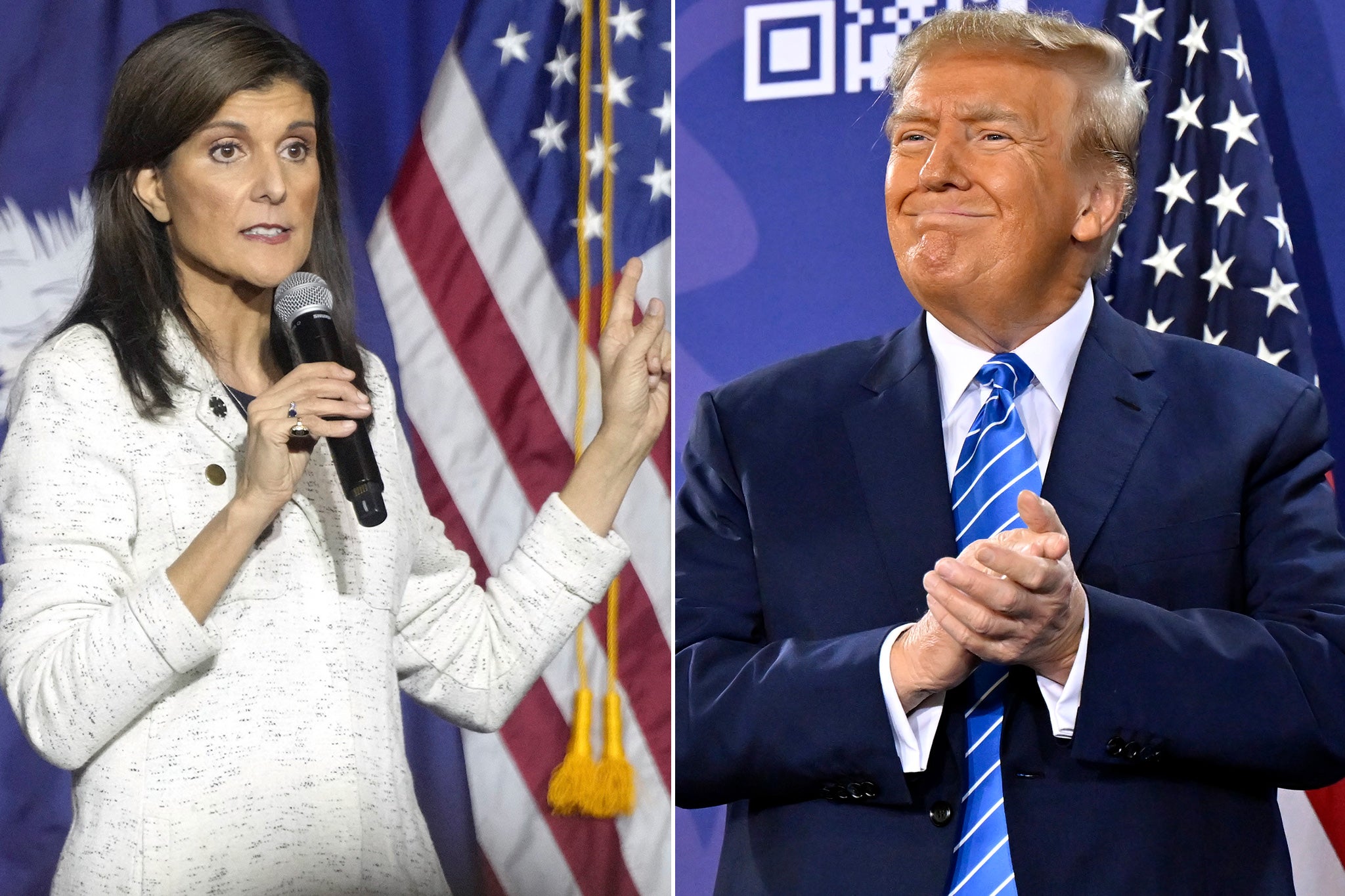 Nikki Haley and Donald Trump each competed in separate contests in Nevada