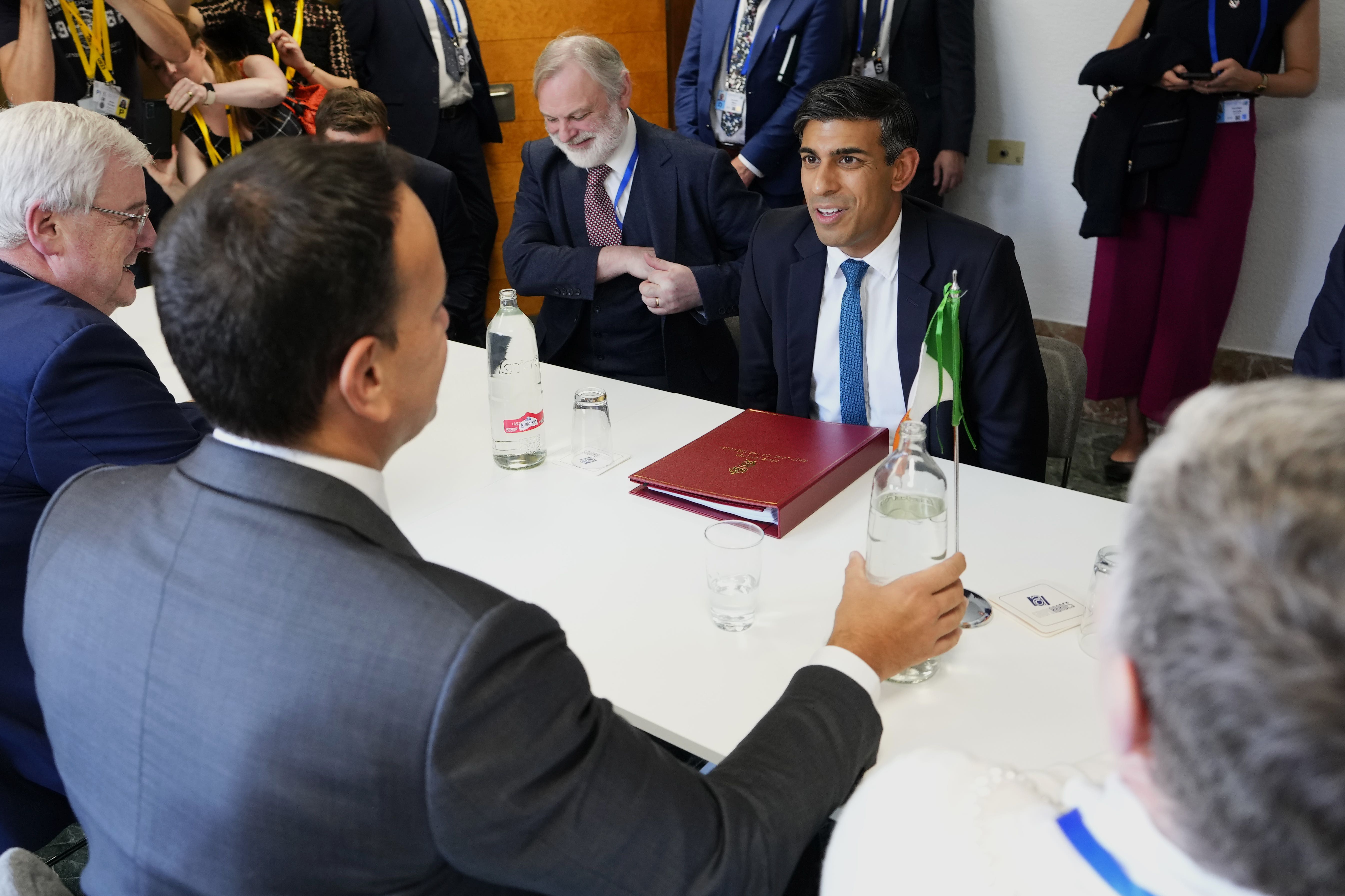 Prime Minister Rishi Sunak and Taoiseach Leo Varadkar (Manu Fernandez/PA)