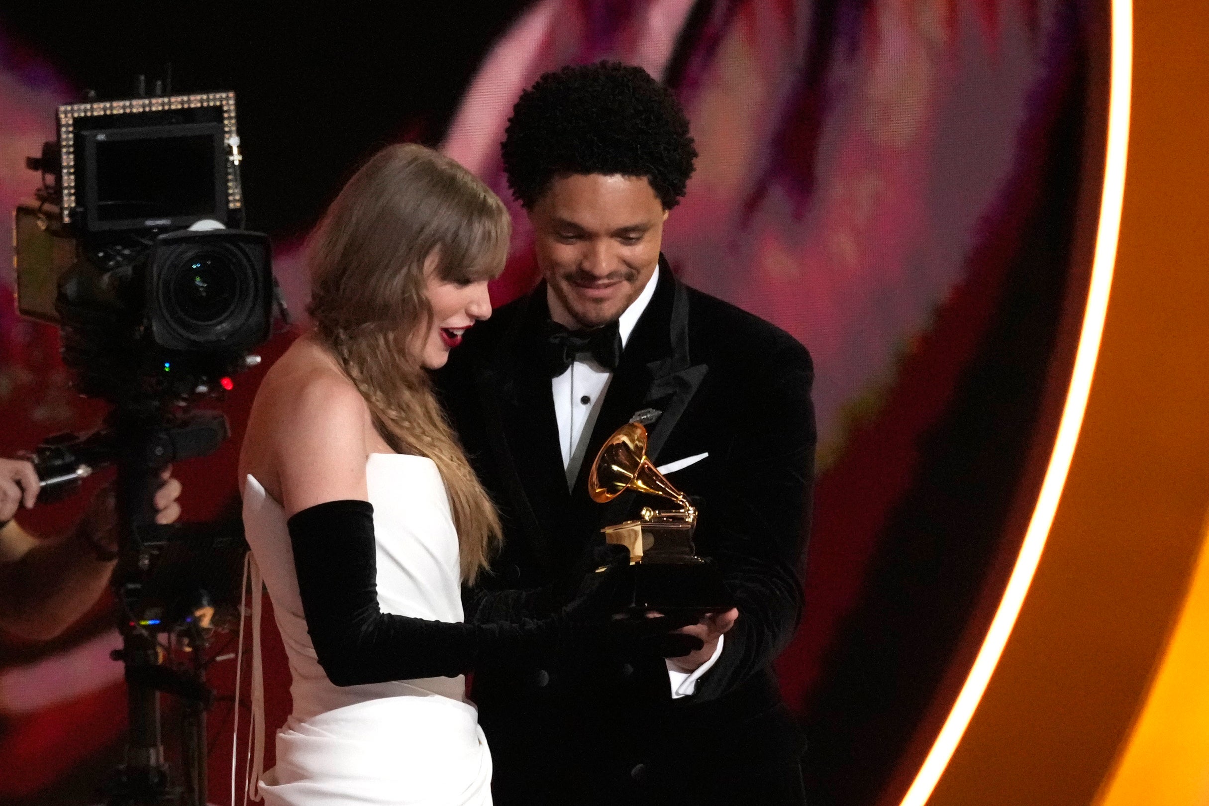 Taylor Swift and Trevor Noah