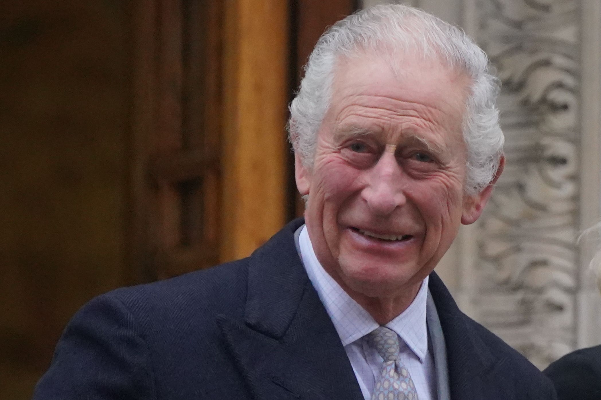 The King has been praised for his ‘openness and honesty’ in sharing personal health news (Victoria Jones/PA)