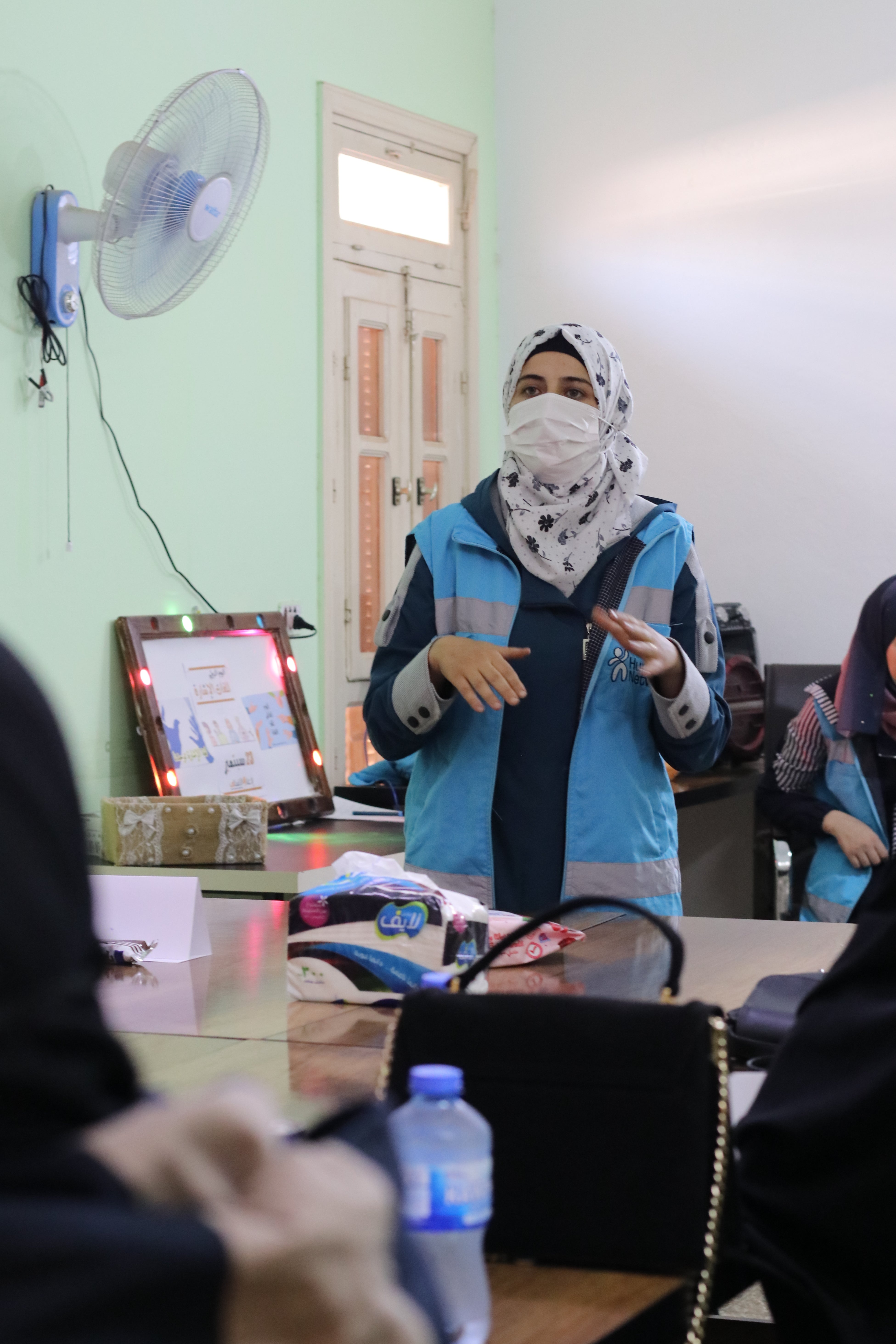 Abeer Mahmoud Khalil Ahmed’s students were scared that their school would fall down in the wake of the earthquakes