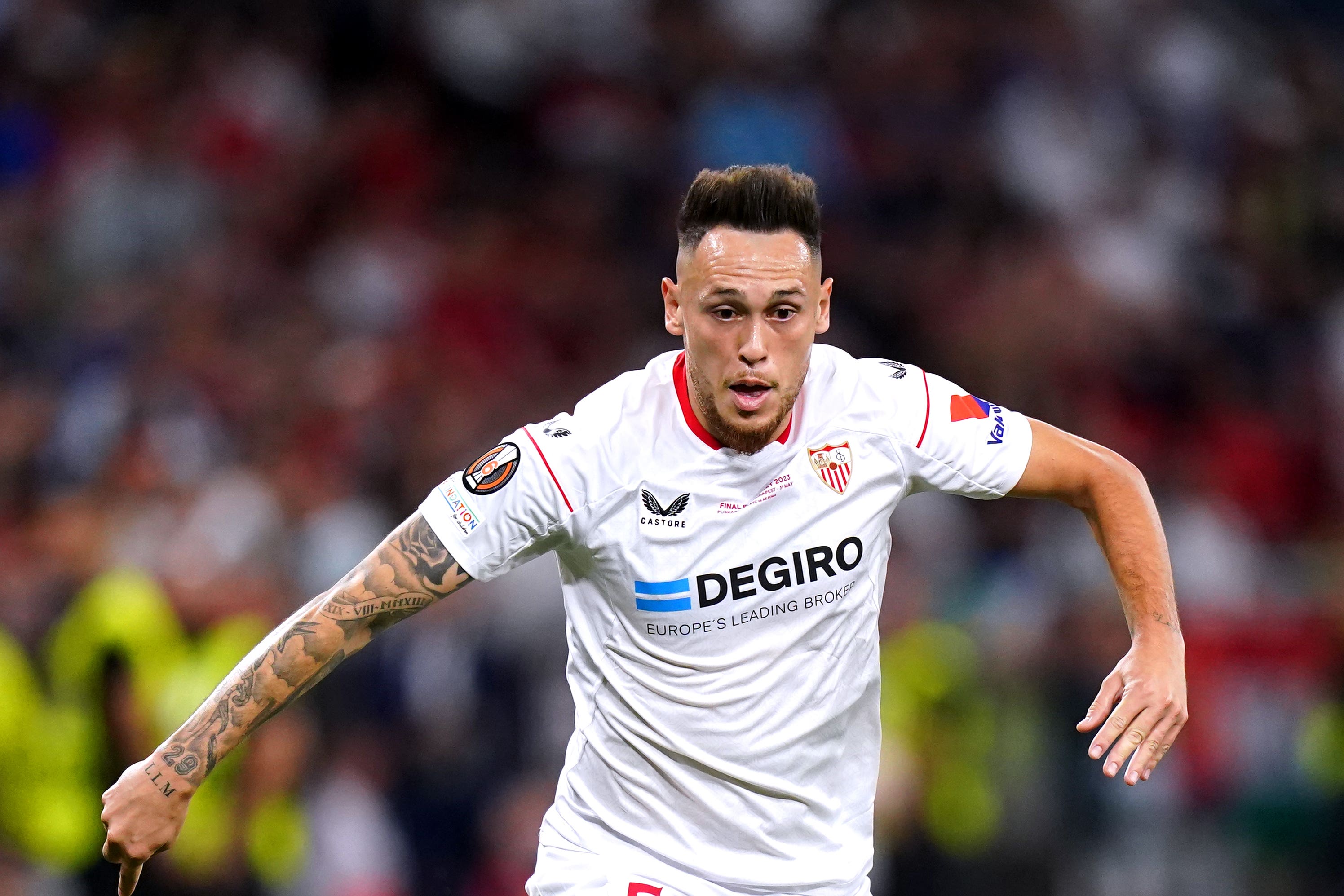 Sevilla midfielder Lucas Ocampos has called for LaLiga to take action (Adam Davy/PA)