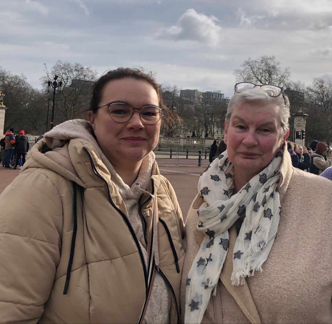 Jacqueline (left) and Nicola (middle) said that the announcement made the King more relatable