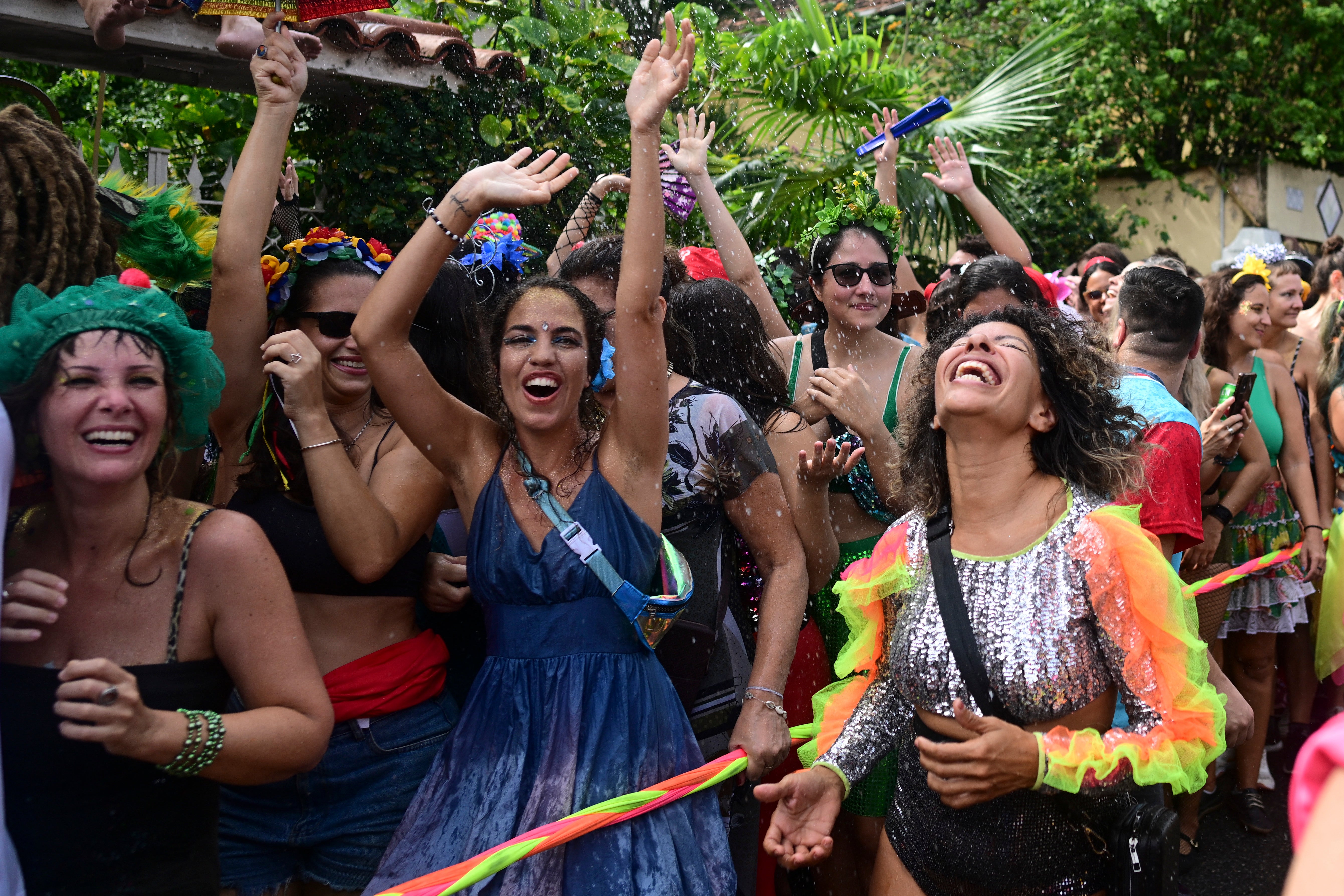 Block parties take place in the lead up to and during Carnival