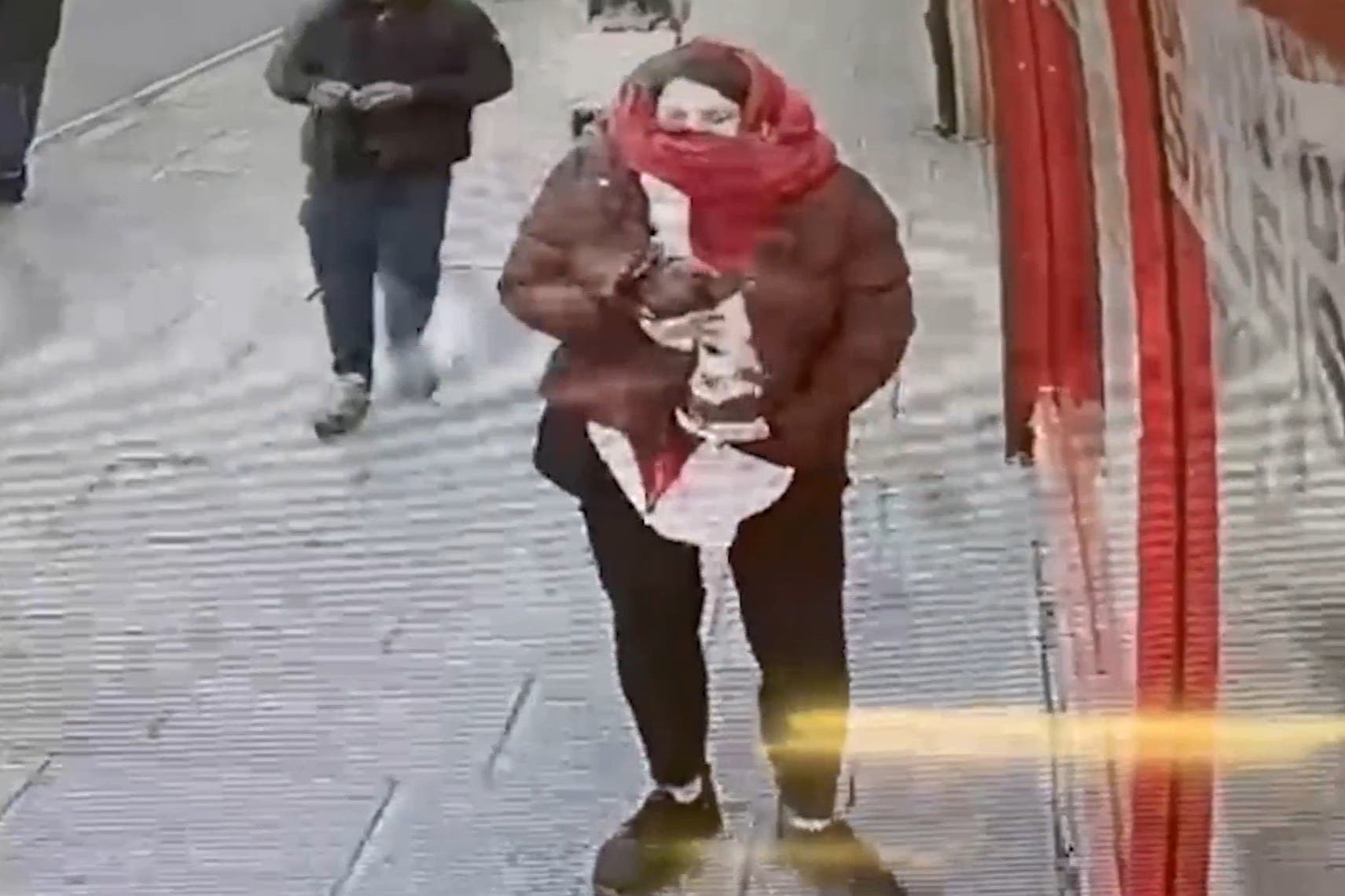 CCTV footage was shown in court of Constance Marten holding baby Victoria under her coat outside Special Connection in East Ham, London