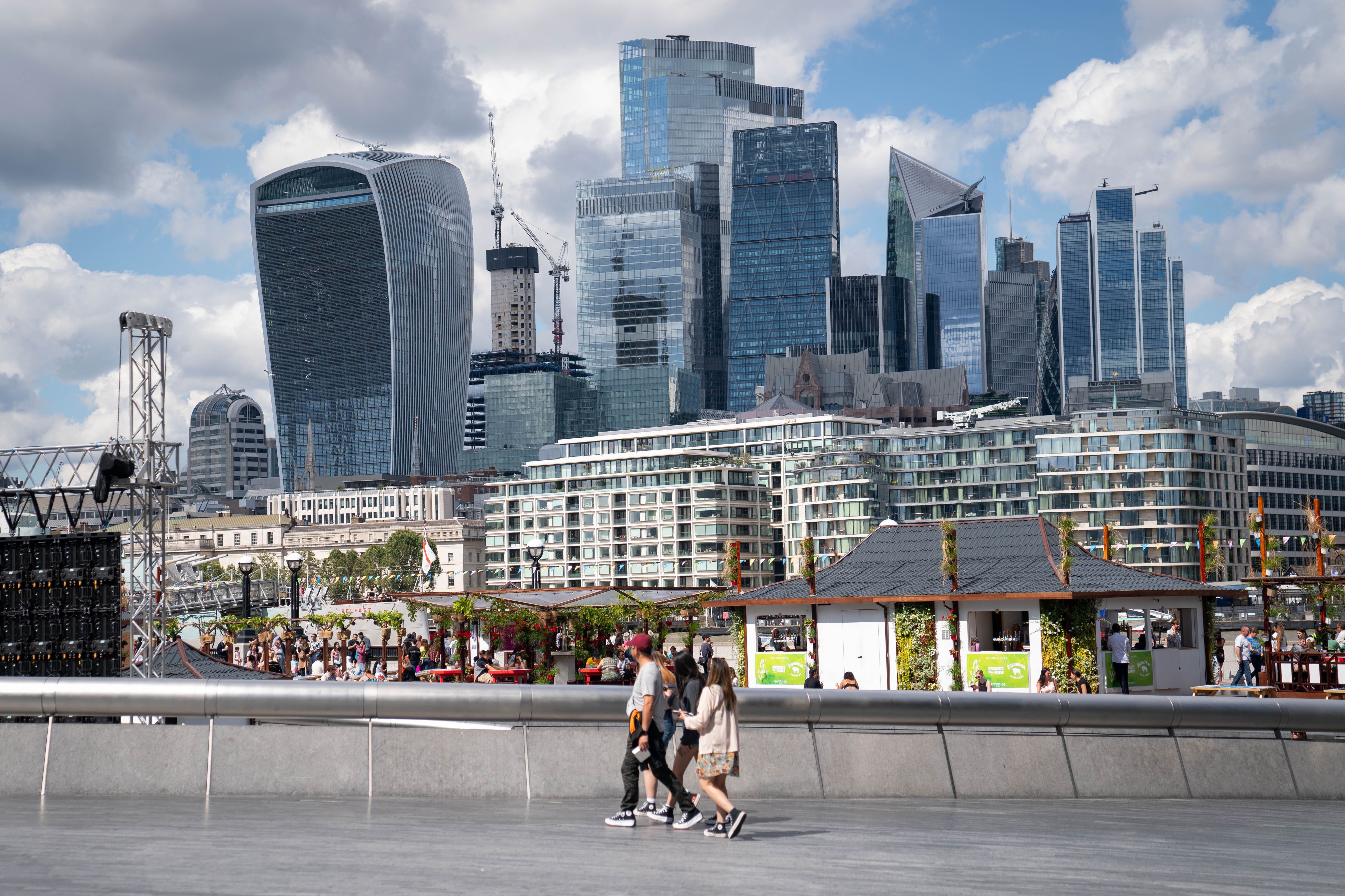 Shares closed up in London on Tuesday (James Manning/PA)