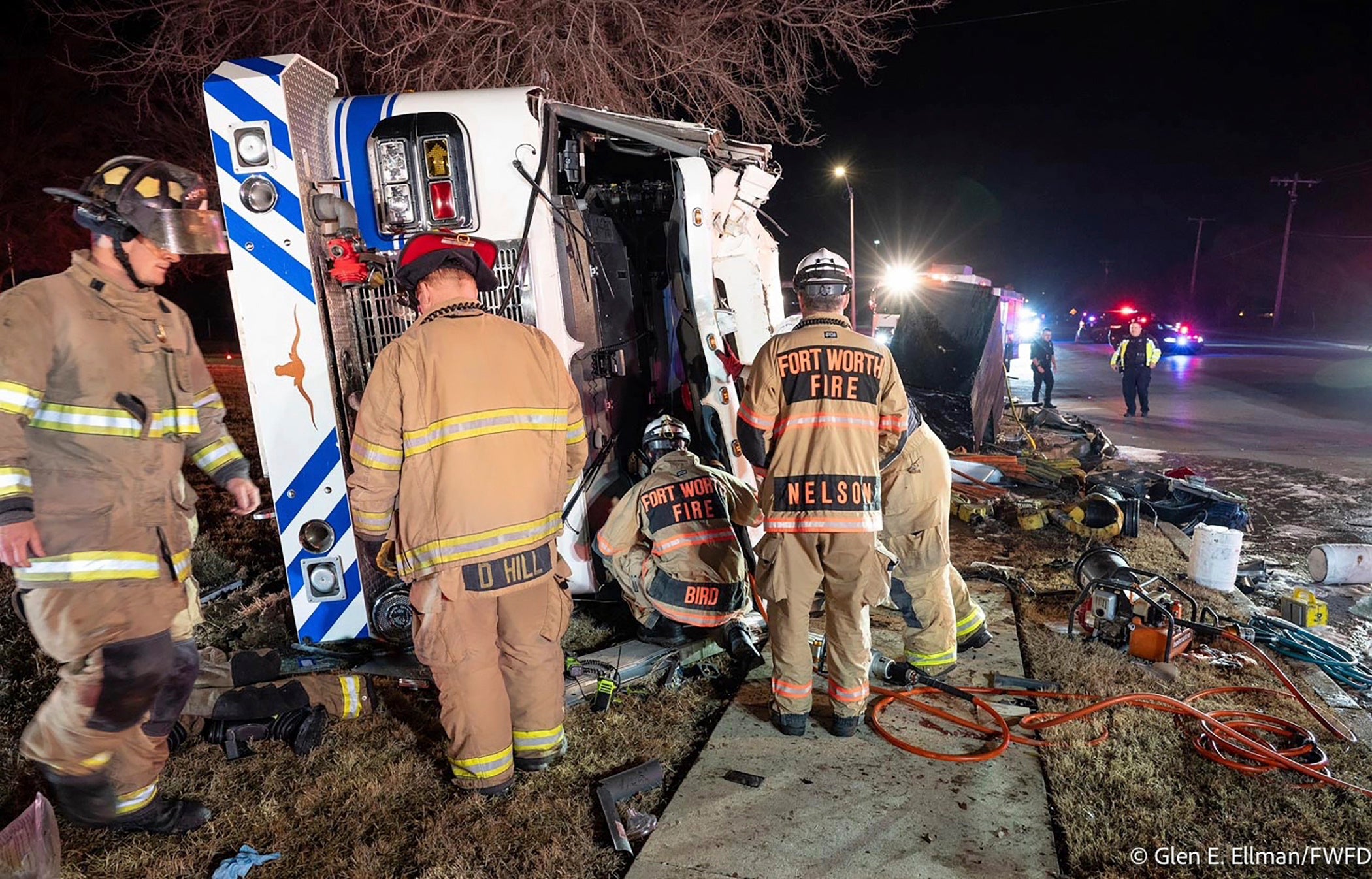 Firetruck Rollover Texas