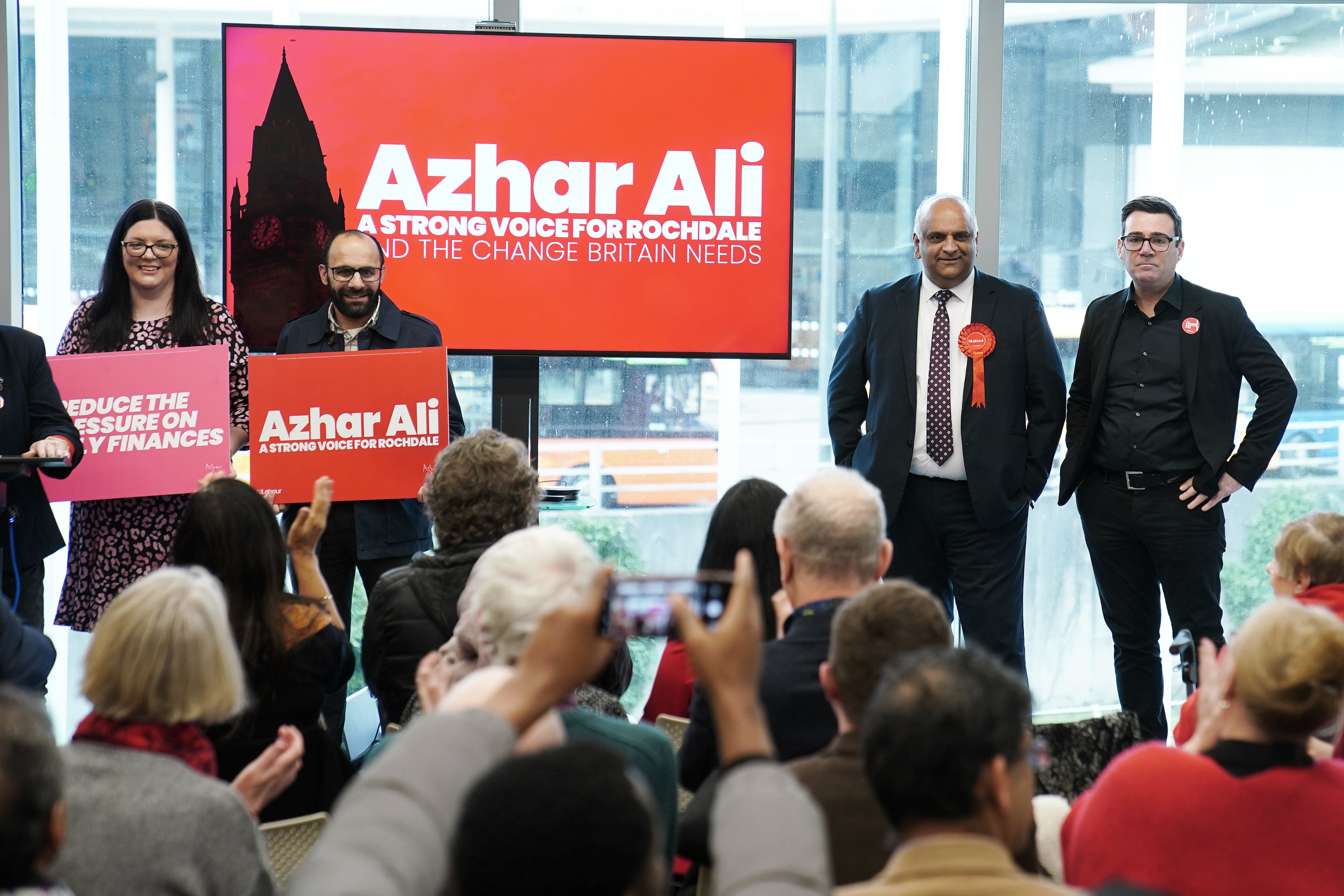 Labour candidate Azhar Ali has launched his campaign for the Rochdale by-election, which was triggered by the death of sitting MP Sir Tony Lloyd (Peter Byrne/PA)