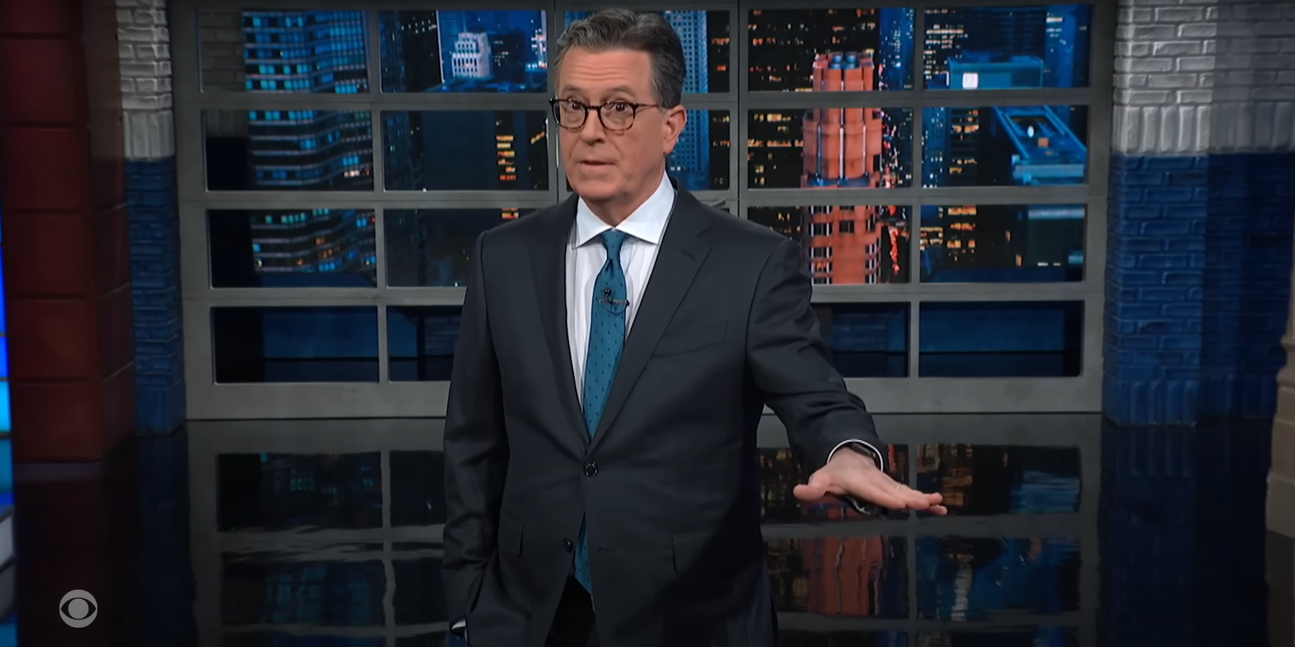 Stephen Colbert pokes fun at Mr Biden’s alleged profanities towards Mr Trump