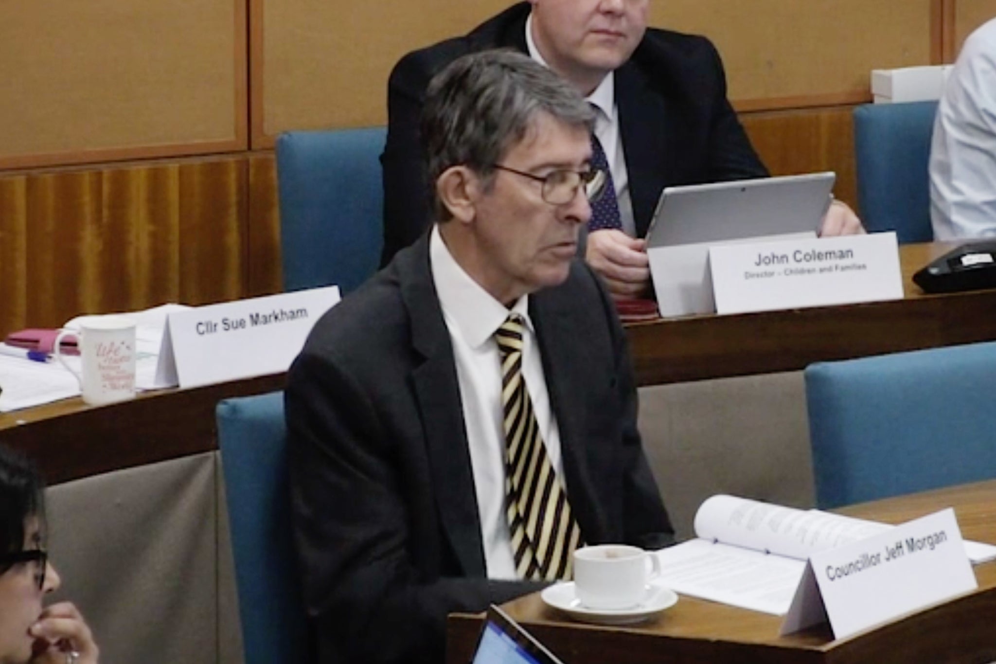 Councillor Jeff Morgan described how rather than a child having ADHD they might be ‘really badly behaved’