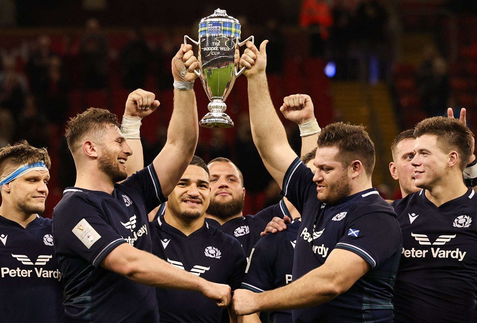 Scotland clung on to win the Doddie Weir Cup against Wales