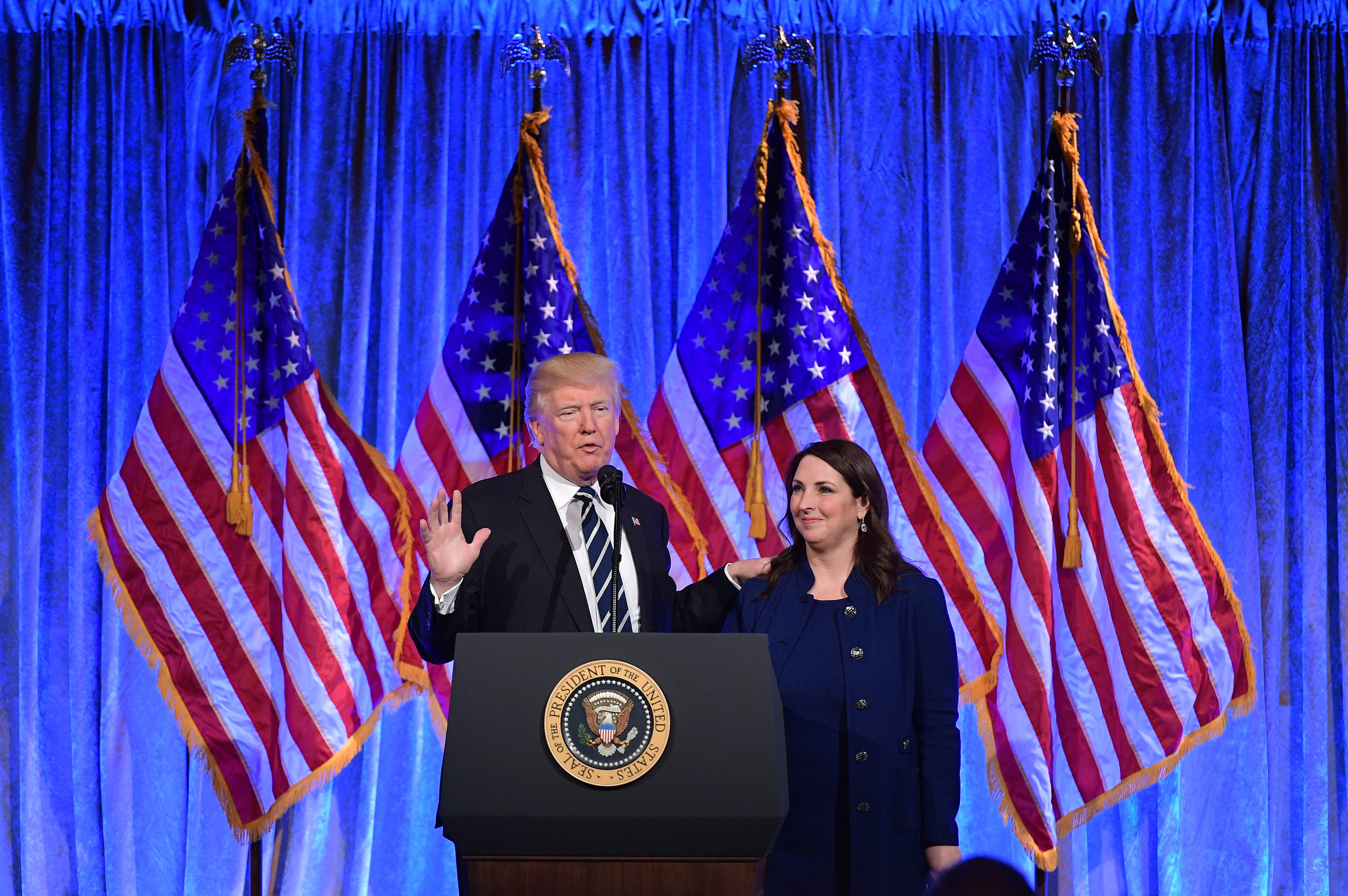 Donald Trump and Ronna McDaniel