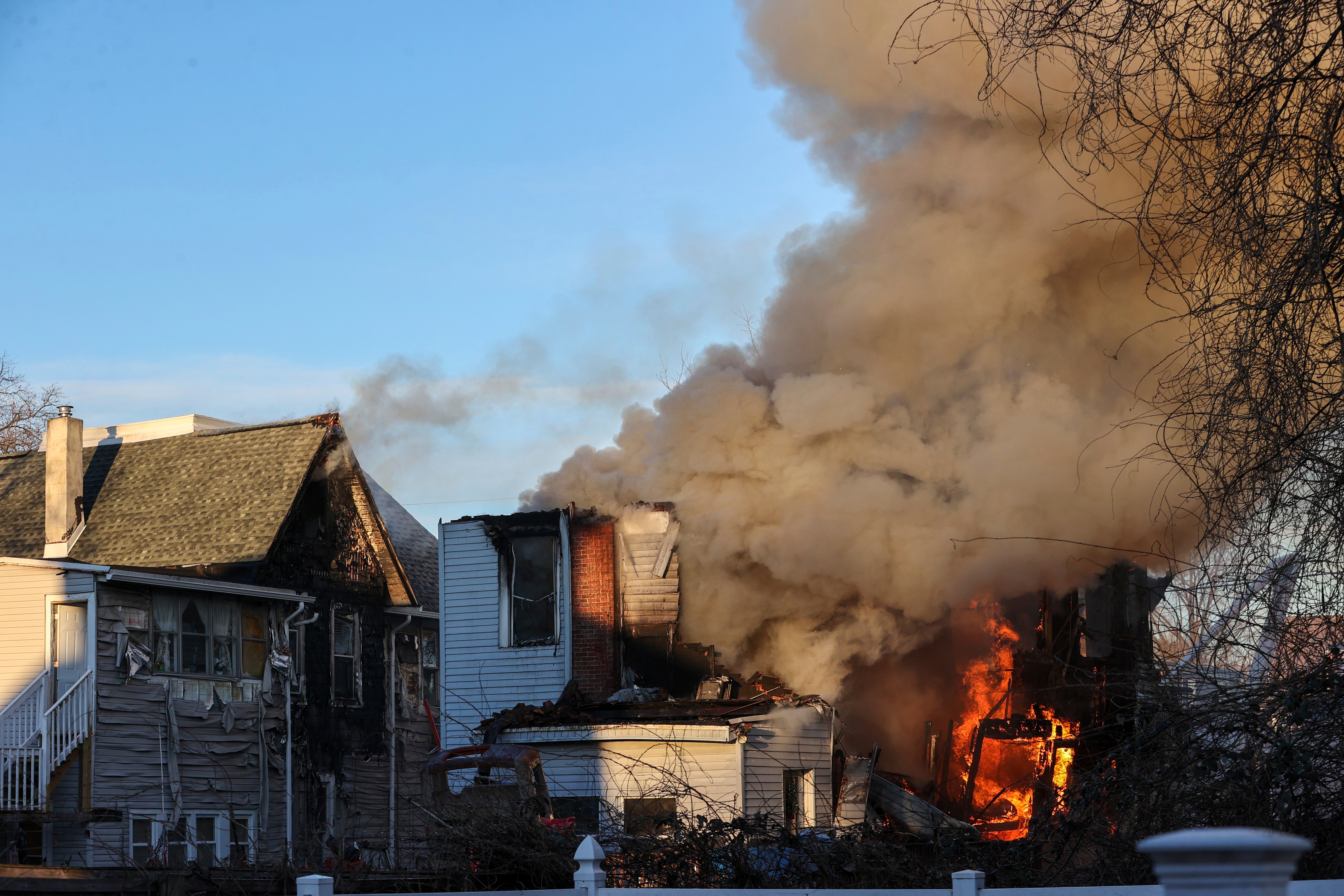 Officers Wounded House Fire