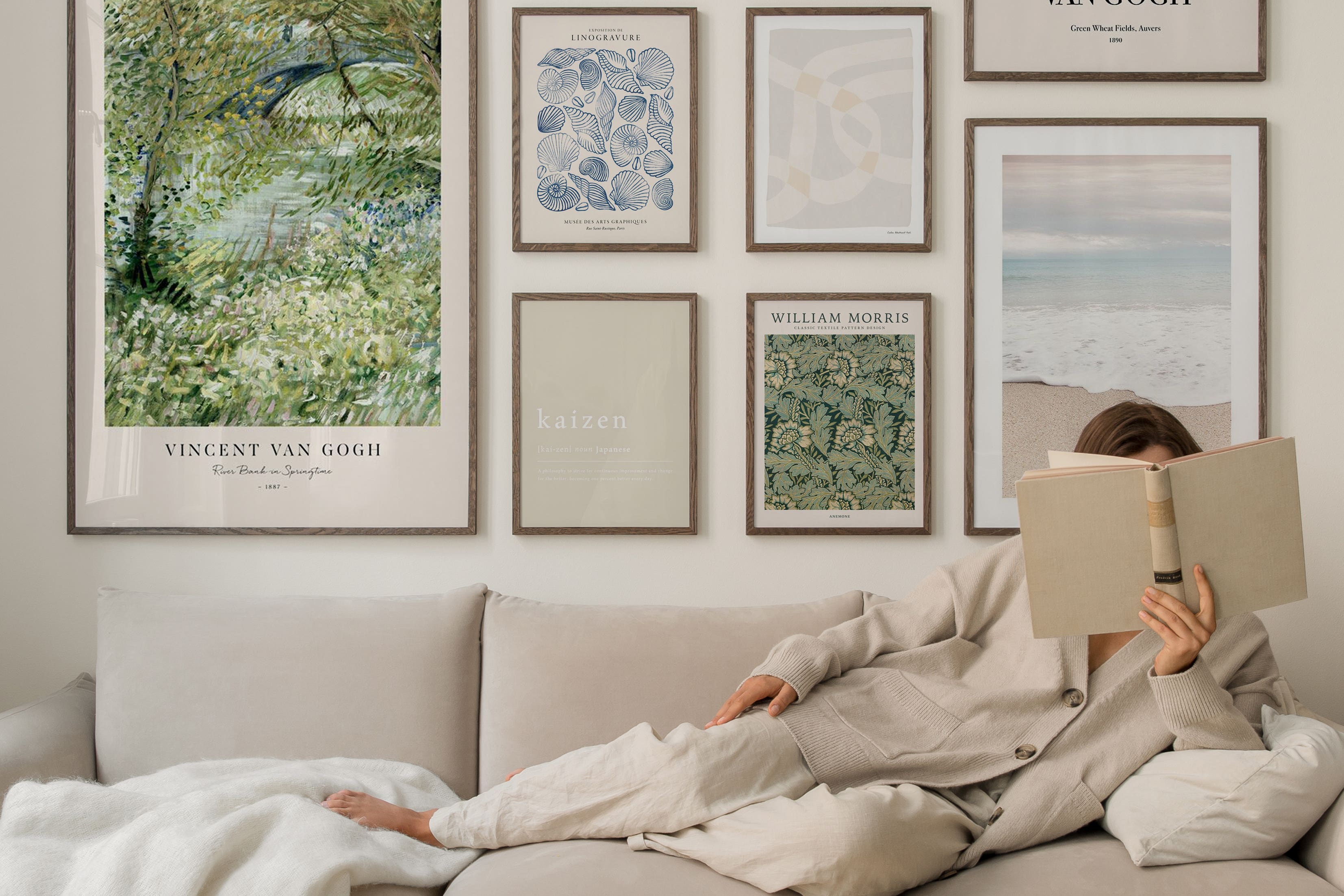 These neutral homeware picks will help create a restful haven in your home (Desenio/PA)