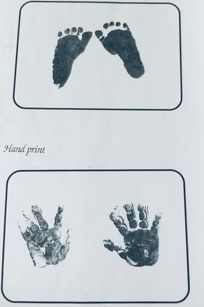 Baby Theo's prints (Collect/PA Real Life)