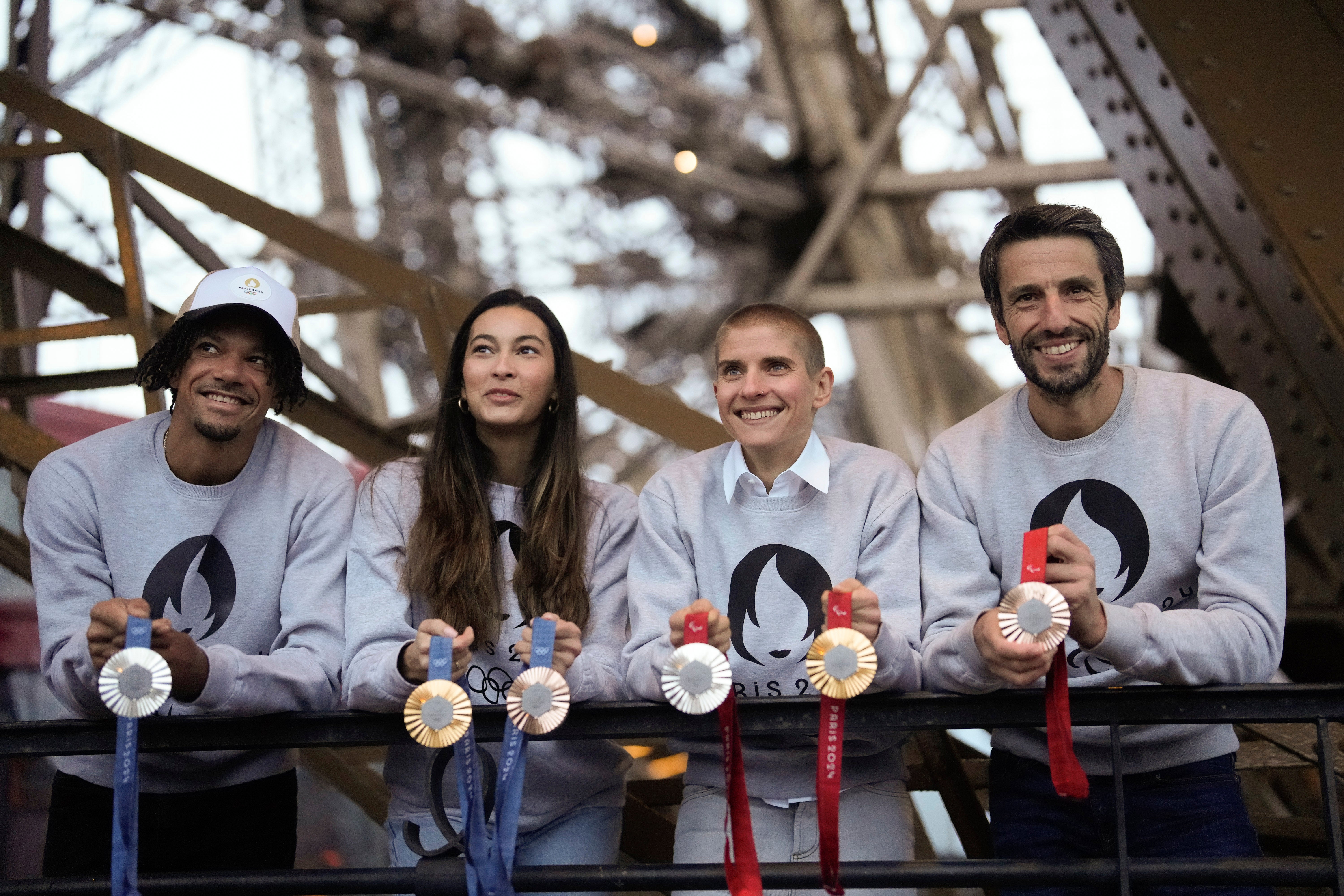 OLY Paris 2024 Medals Eiffel Tower