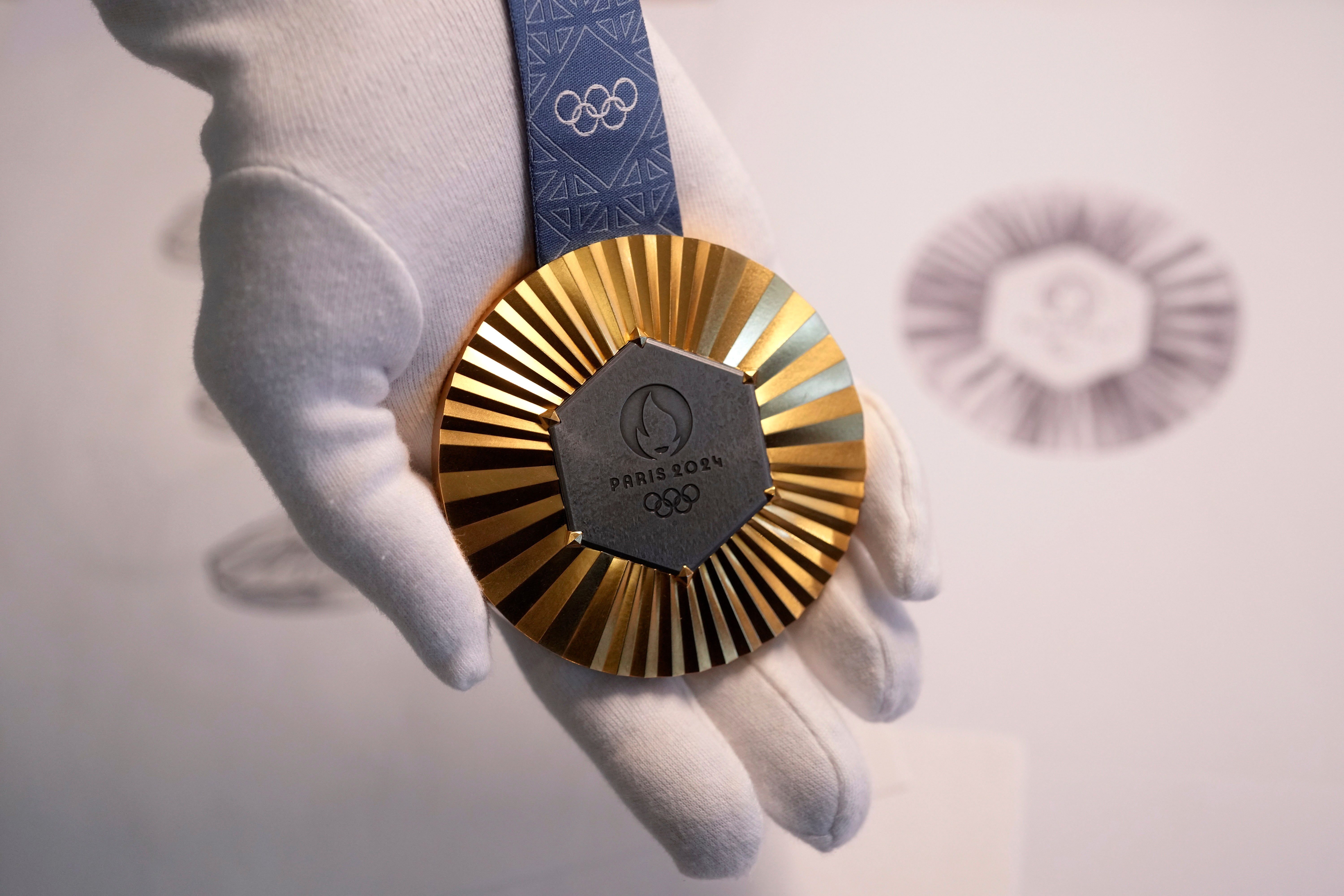 OLY Paris 2024 Medals Eiffel Tower