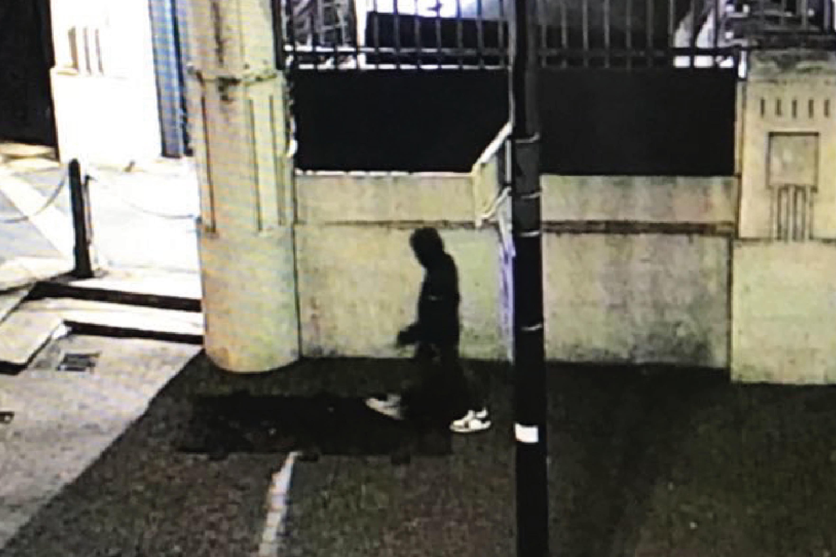 CCTV footage of Abdul Ezedi, the suspect in the Clapham alkaline substance attack (Metropolitan Police/PA)