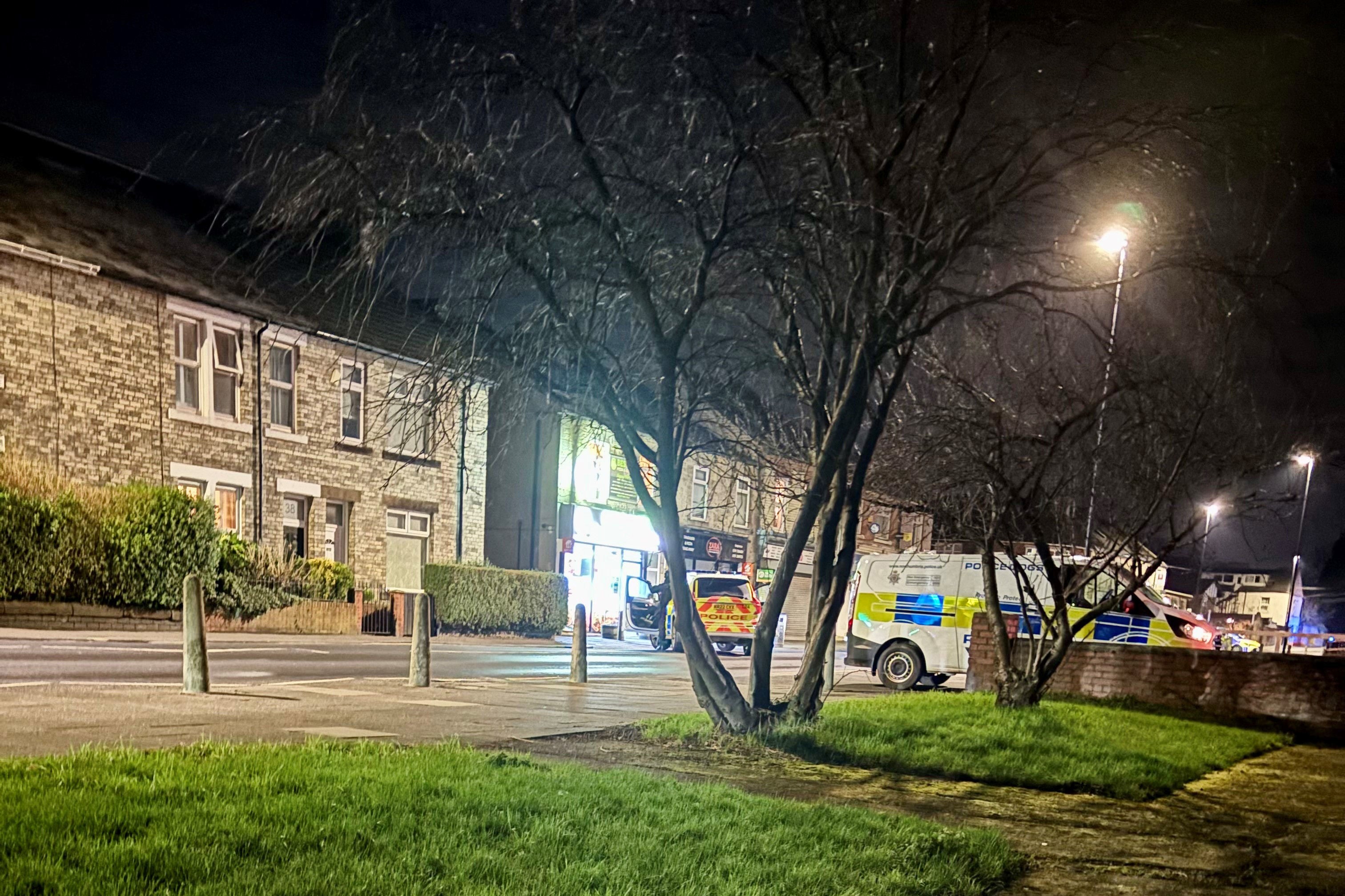 Armed police searching for Ezedi raided the pizza shop where he used to work at in Newcastle