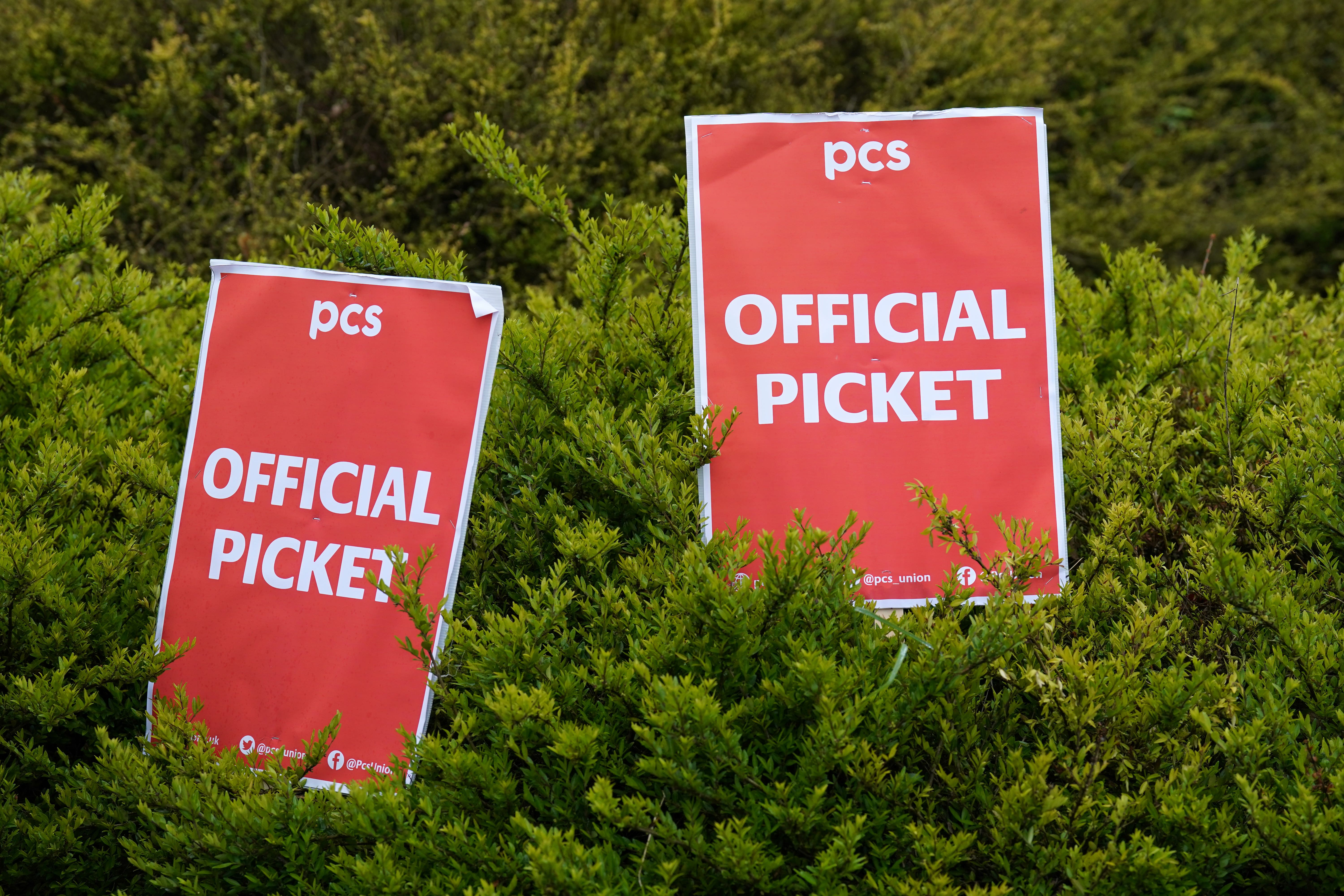 Around 400 members of the Public and Commercial Services union are due to walk out (Andrew Milligan/PA)