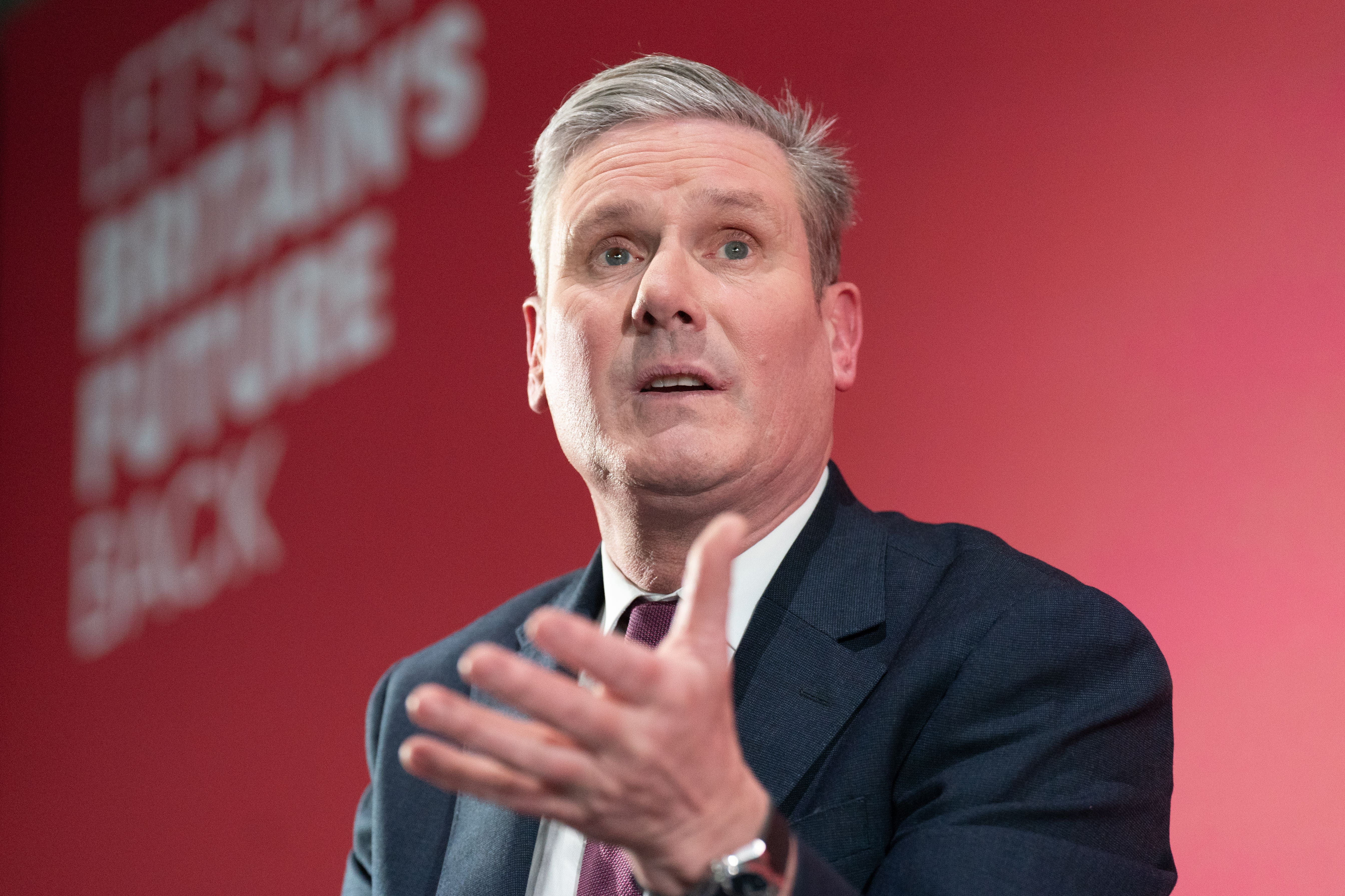 Labour leader Sir Keir Starmer has said the party has been left with no choice but to “stand down” its spending target. (PA)