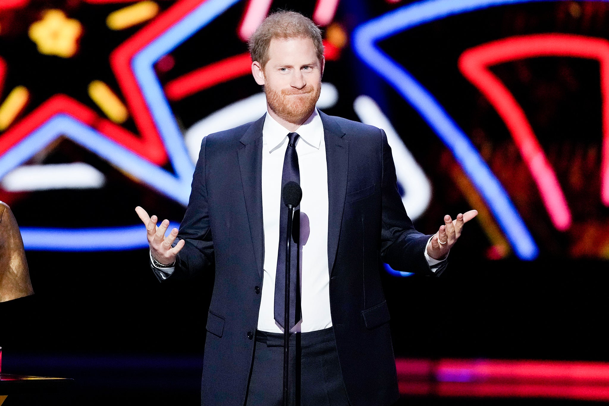 Harry at a Las Vegas awards ceremony on Thursday