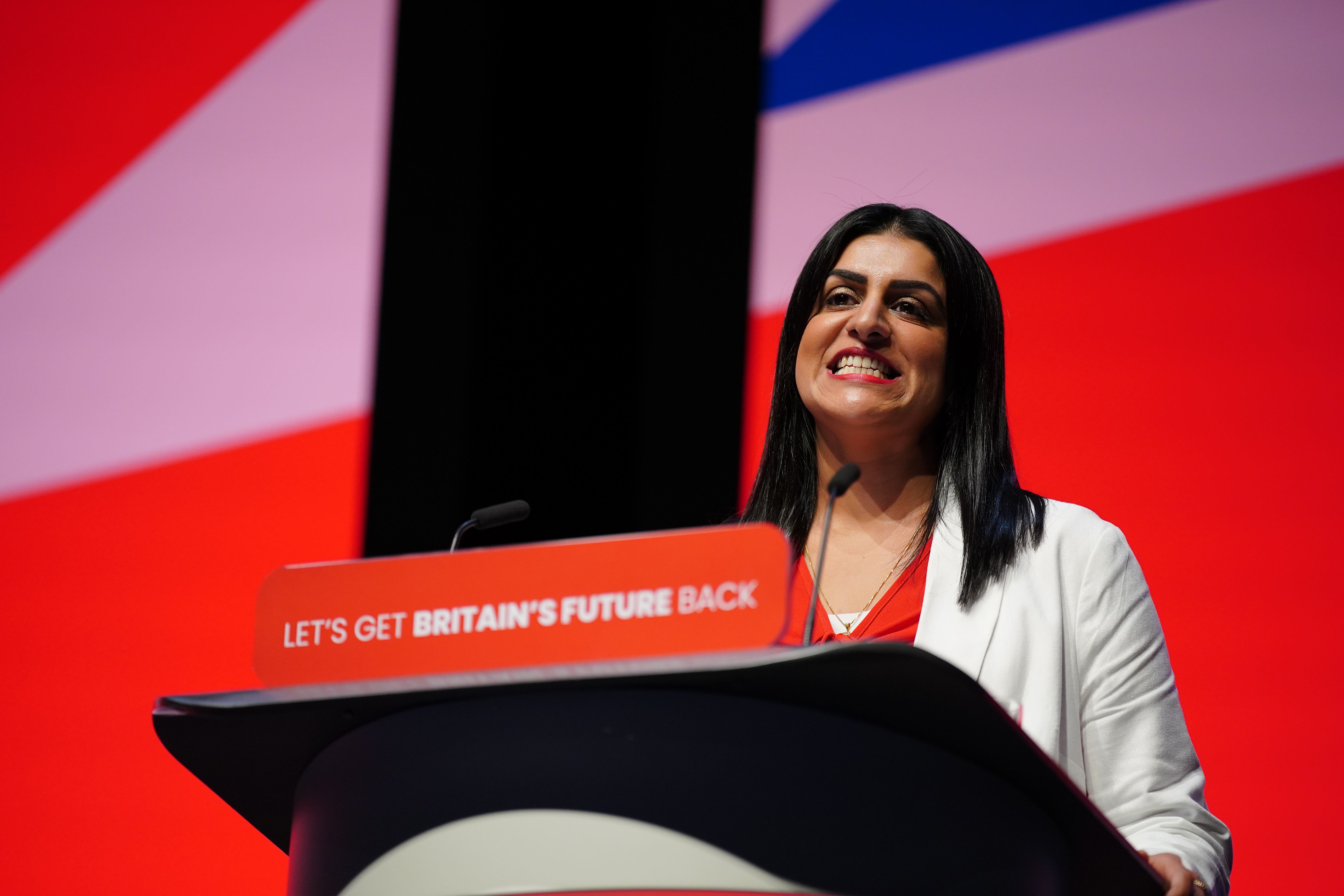 Shadow justice secretary Shabana Mahmood