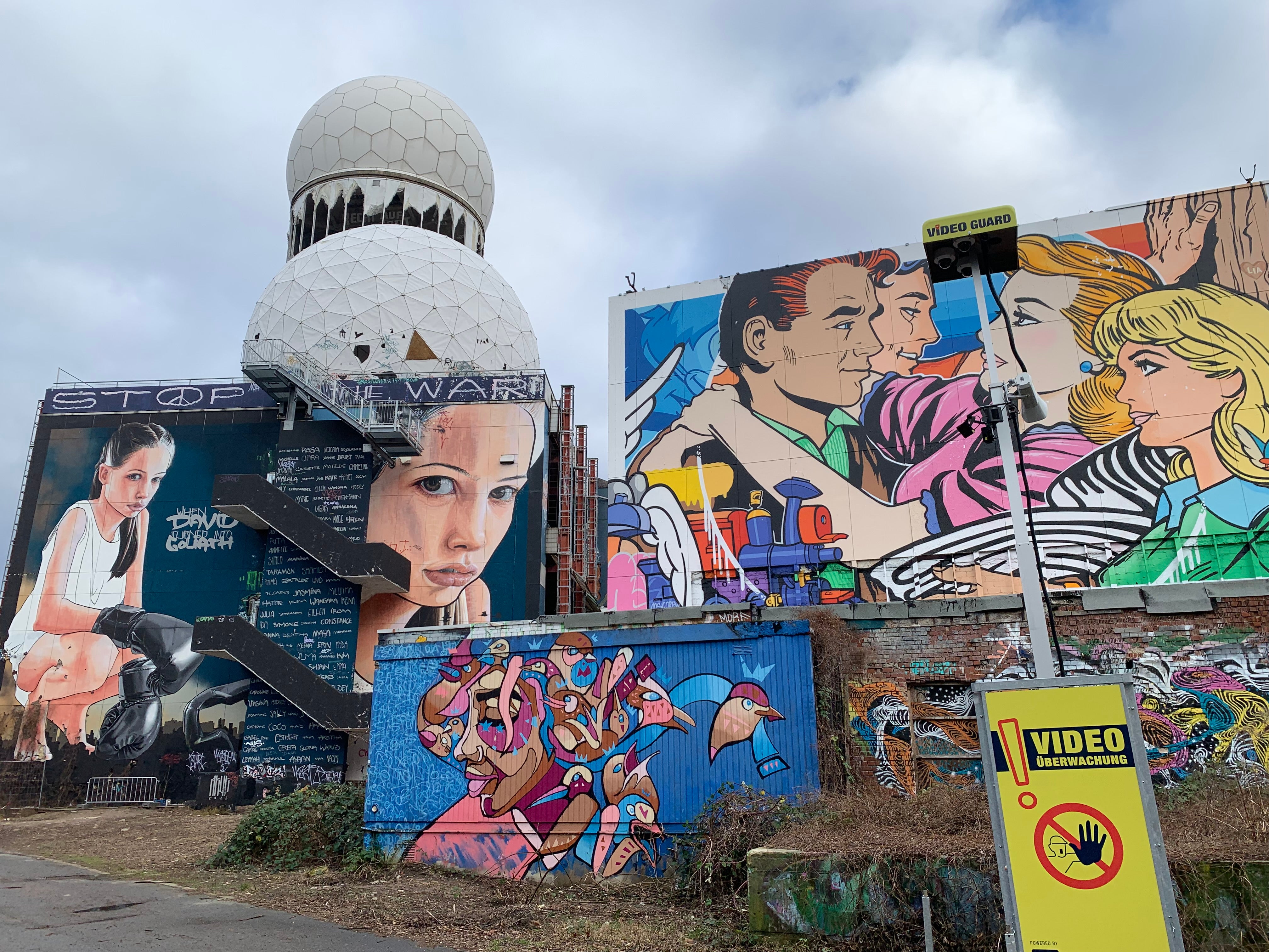 Street art at the Teufelsberg, Berlin