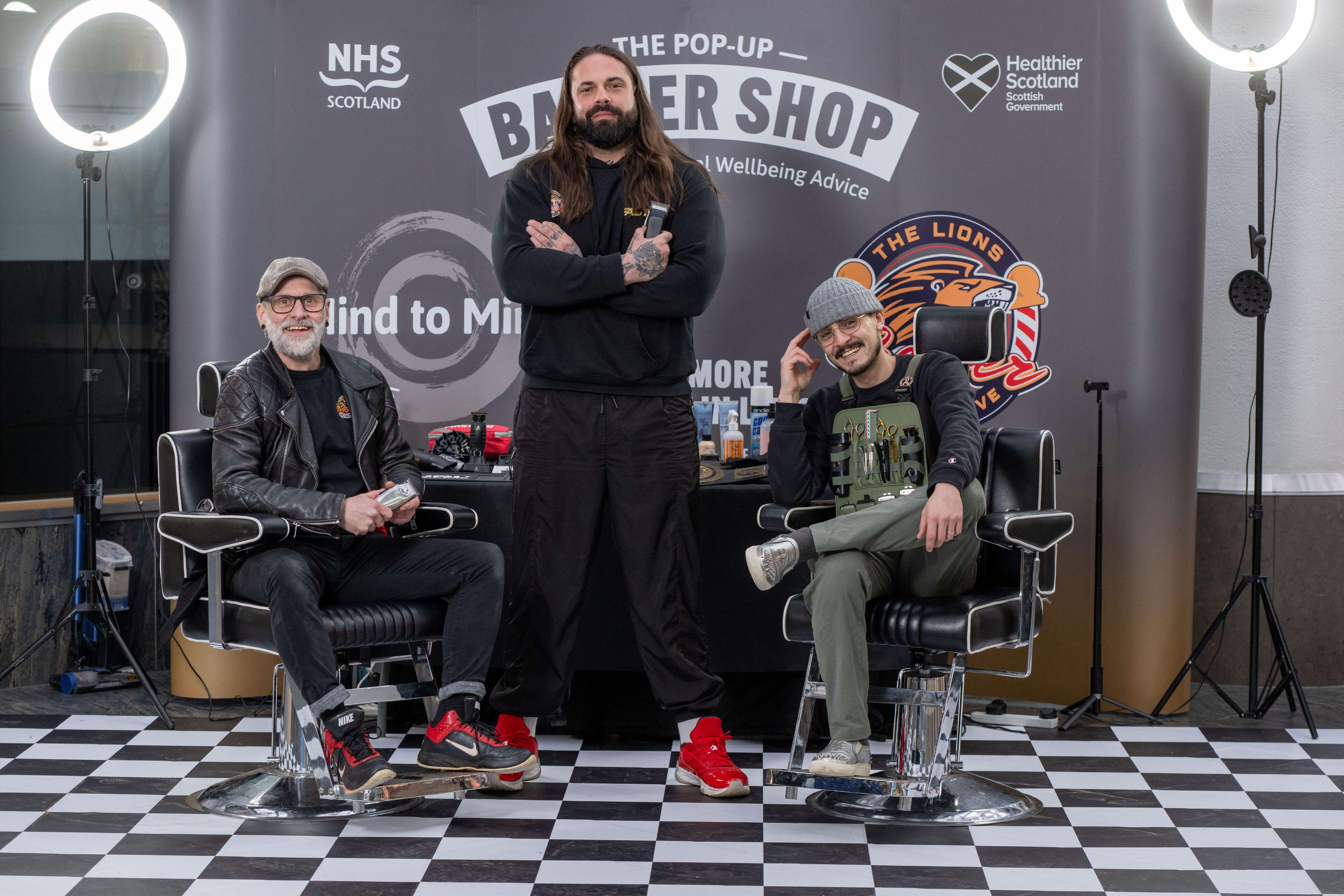 The pop-up offered free haircuts throughout Friday (Paul Chappells/PA)