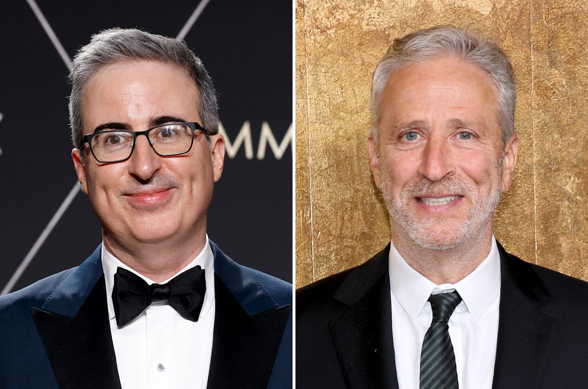 John Oliver and Jon Stewart