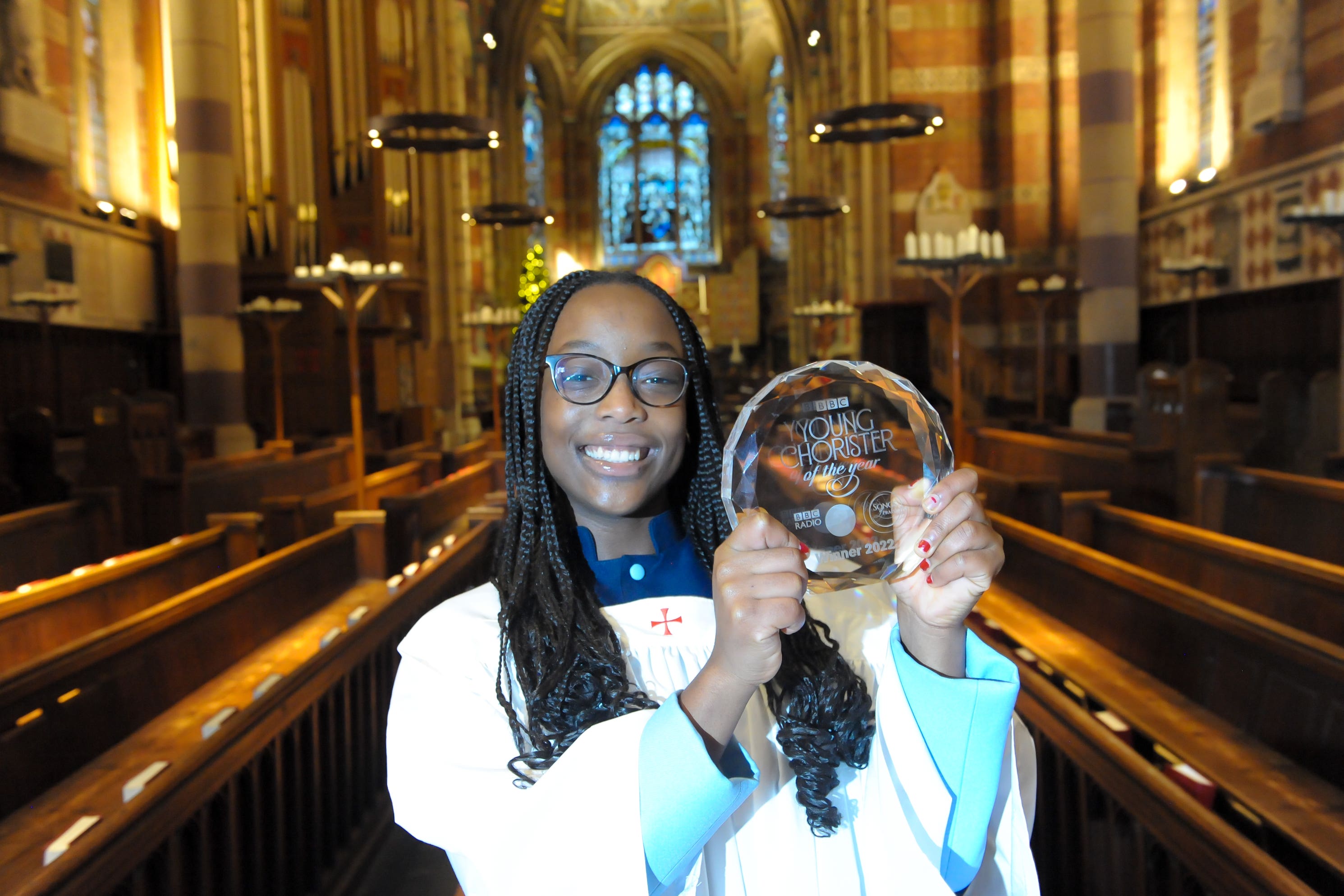 Naomi Simon, 17, A-level student will sing in front of 82,000 at Twickenham ahead of the Six Nations game (George Archer)