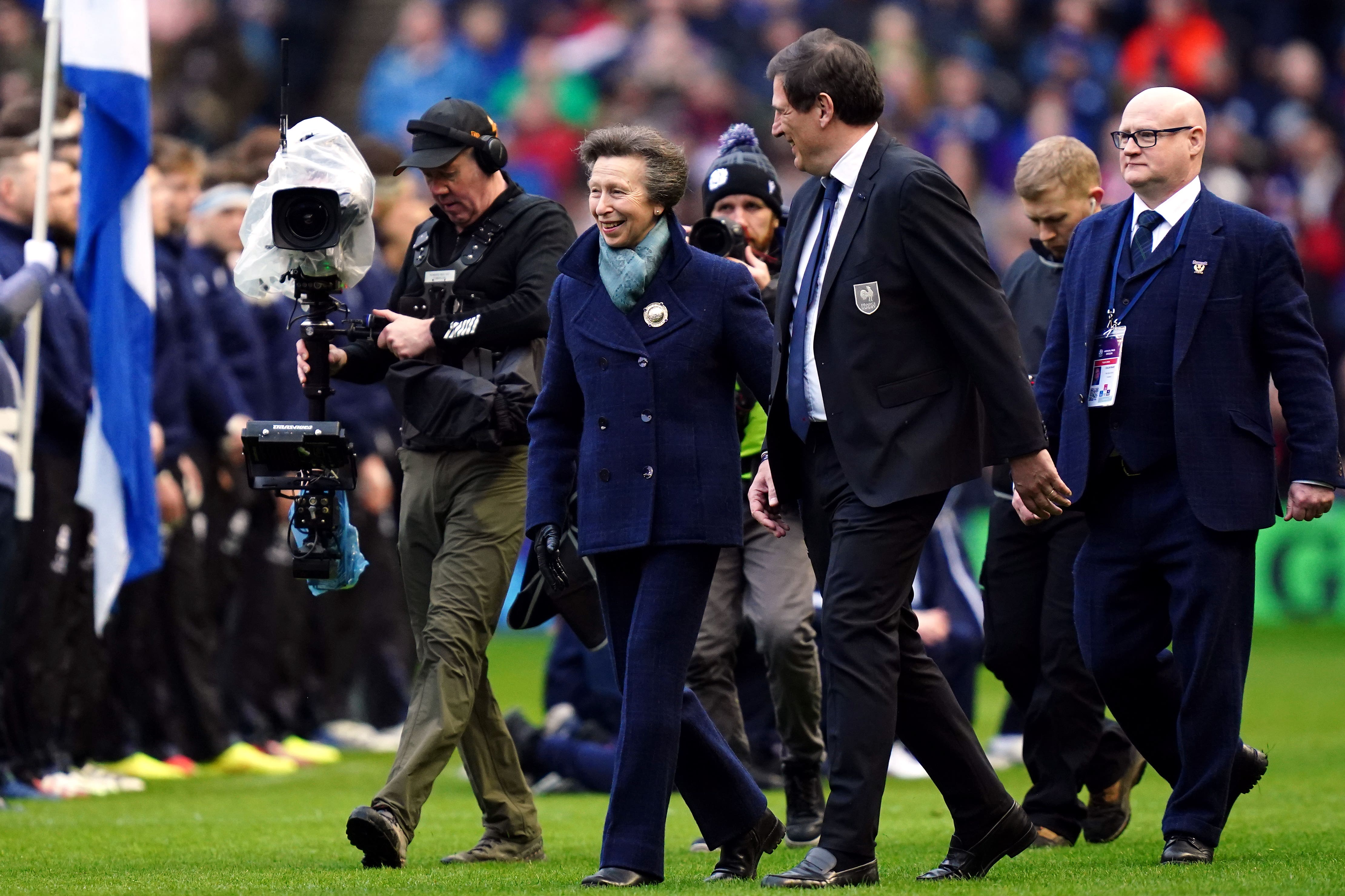 Scotland went on to lose 16-20 to France, despite dominating for much of the match (Jane Barlow/PA)