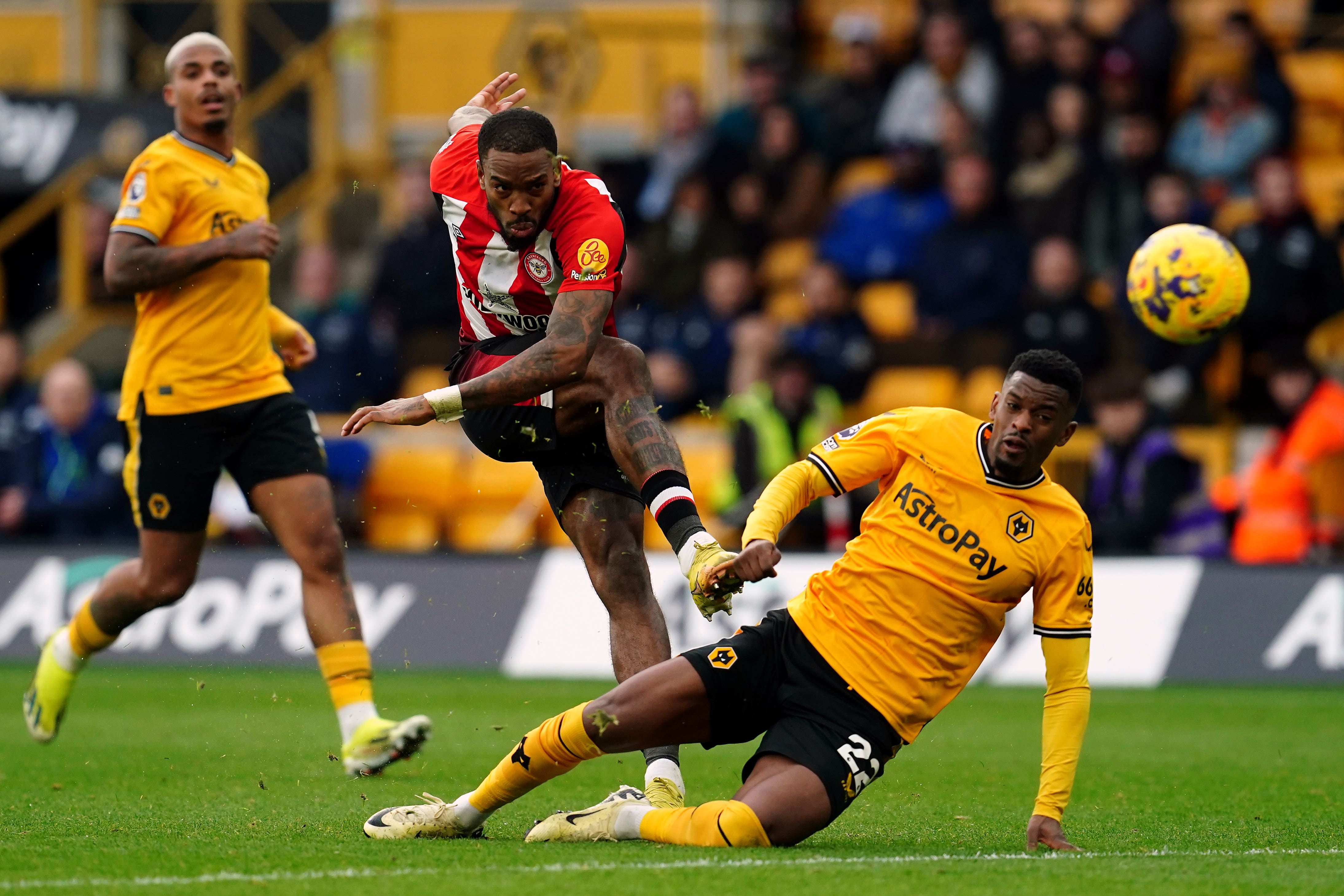 Brentford’s Ivan Toney added a second at Molineux (Nick Potts/PA)