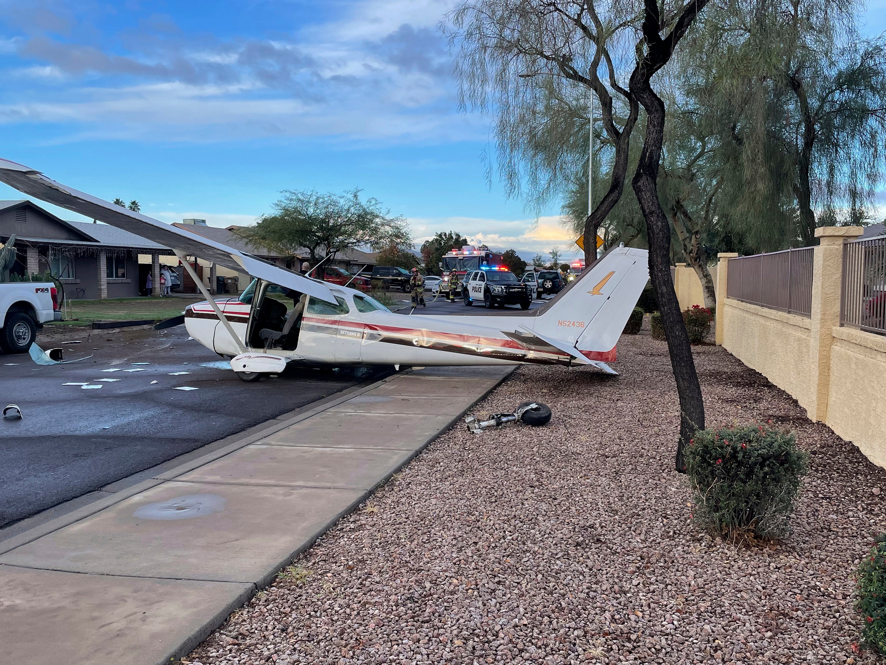 Small Plane Crash Landing