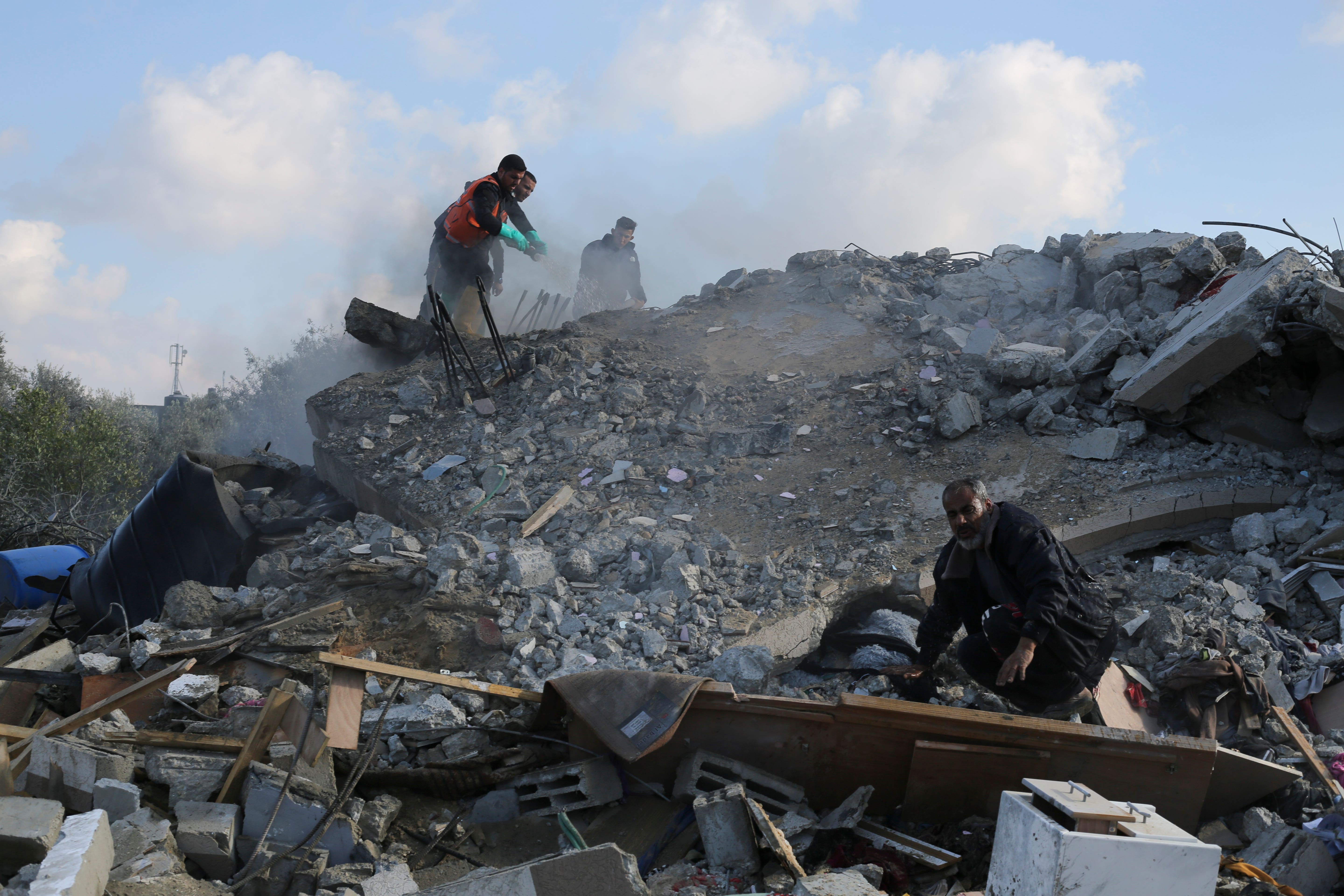 It is estimated that more than half of Gaza’s population is sheltering in Rafah (Hatem Ali/AP)