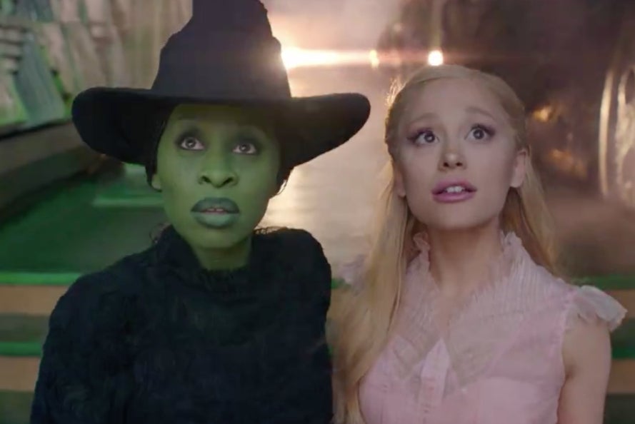 Cynthia Erivo and Ariana Grande in Wicked