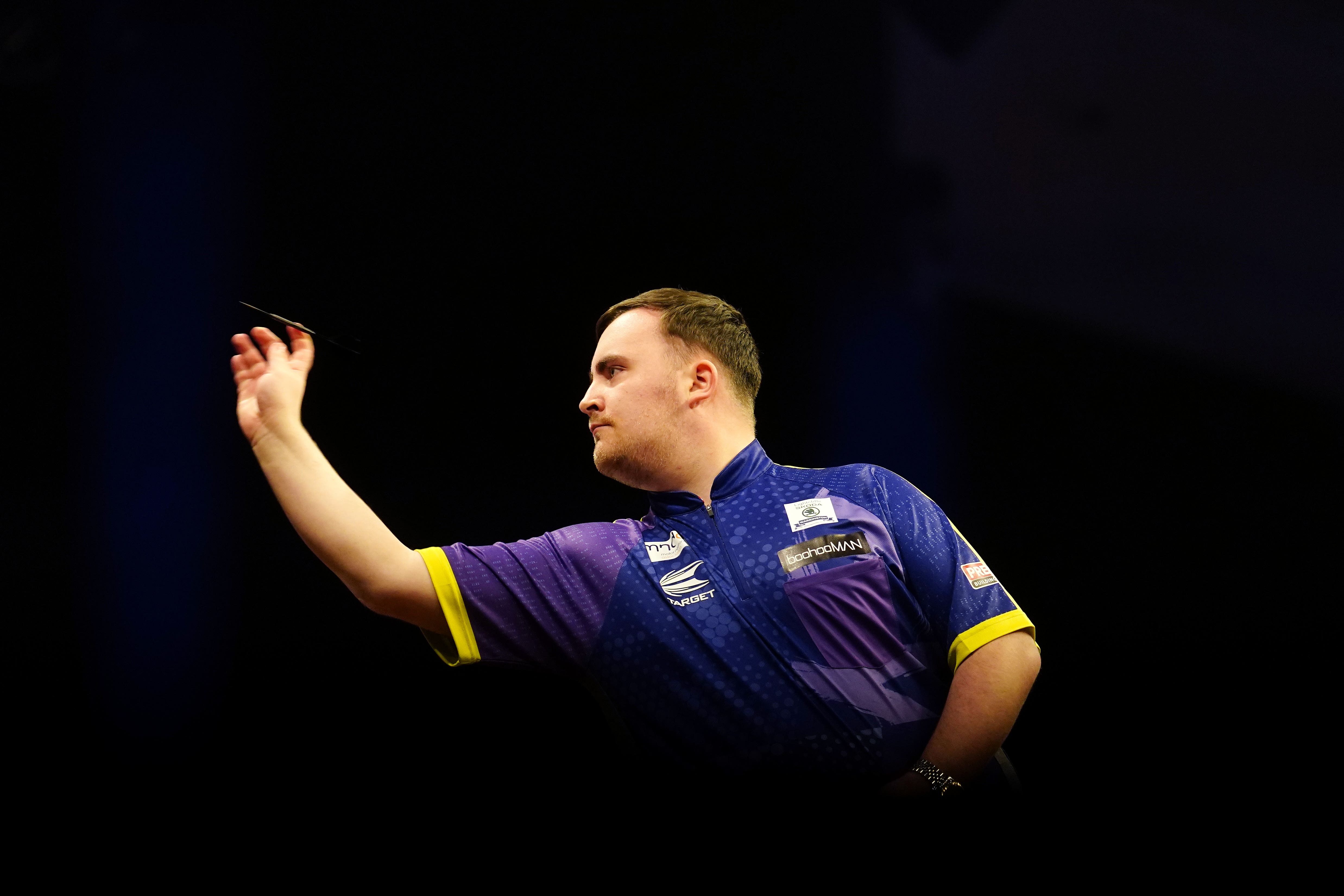 Luke Littler hit a nine-dart finish in his third-round match at the Players Championship (David Davies/PA)