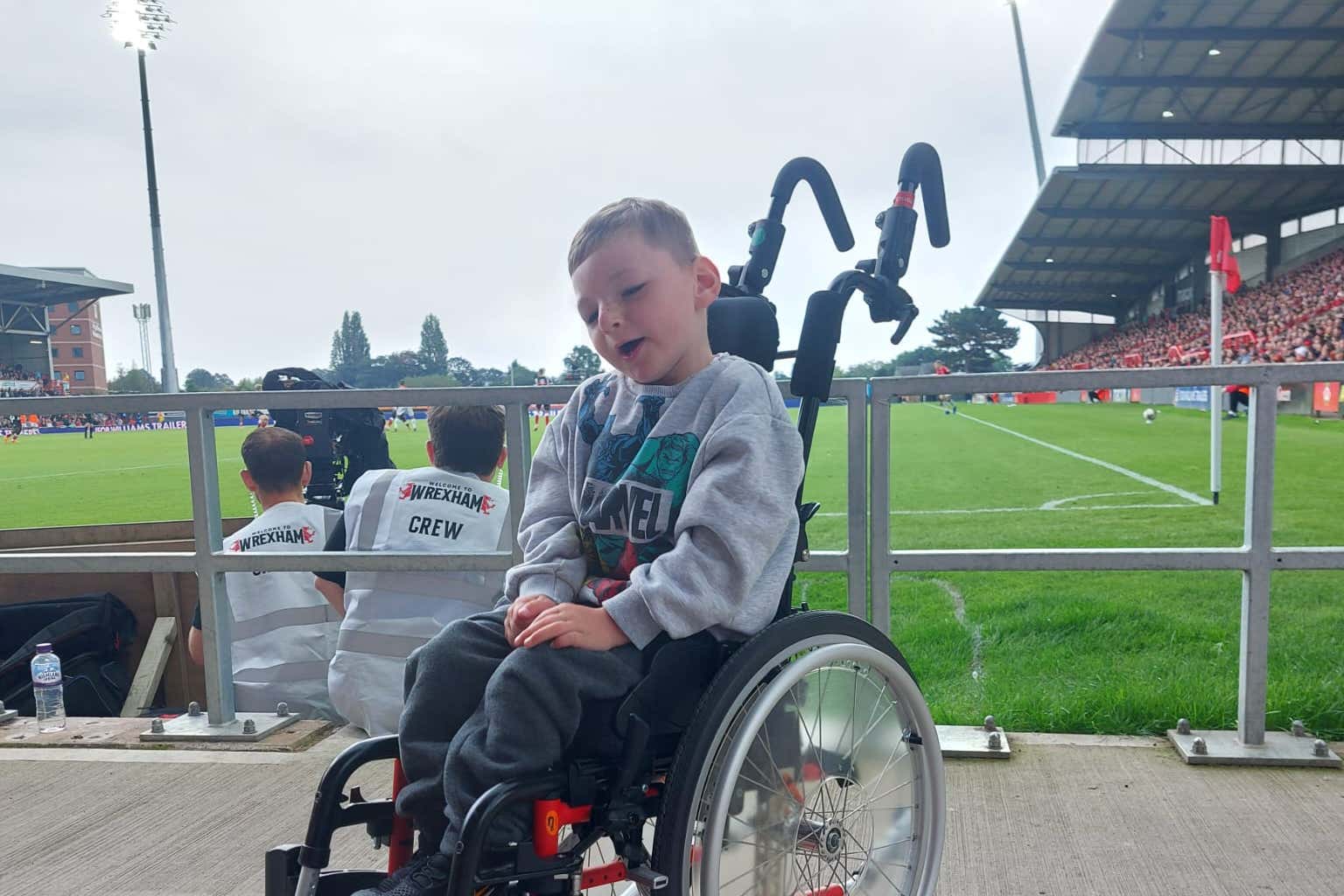 Louis is a big football fan (Charlotte Perrin/PA)